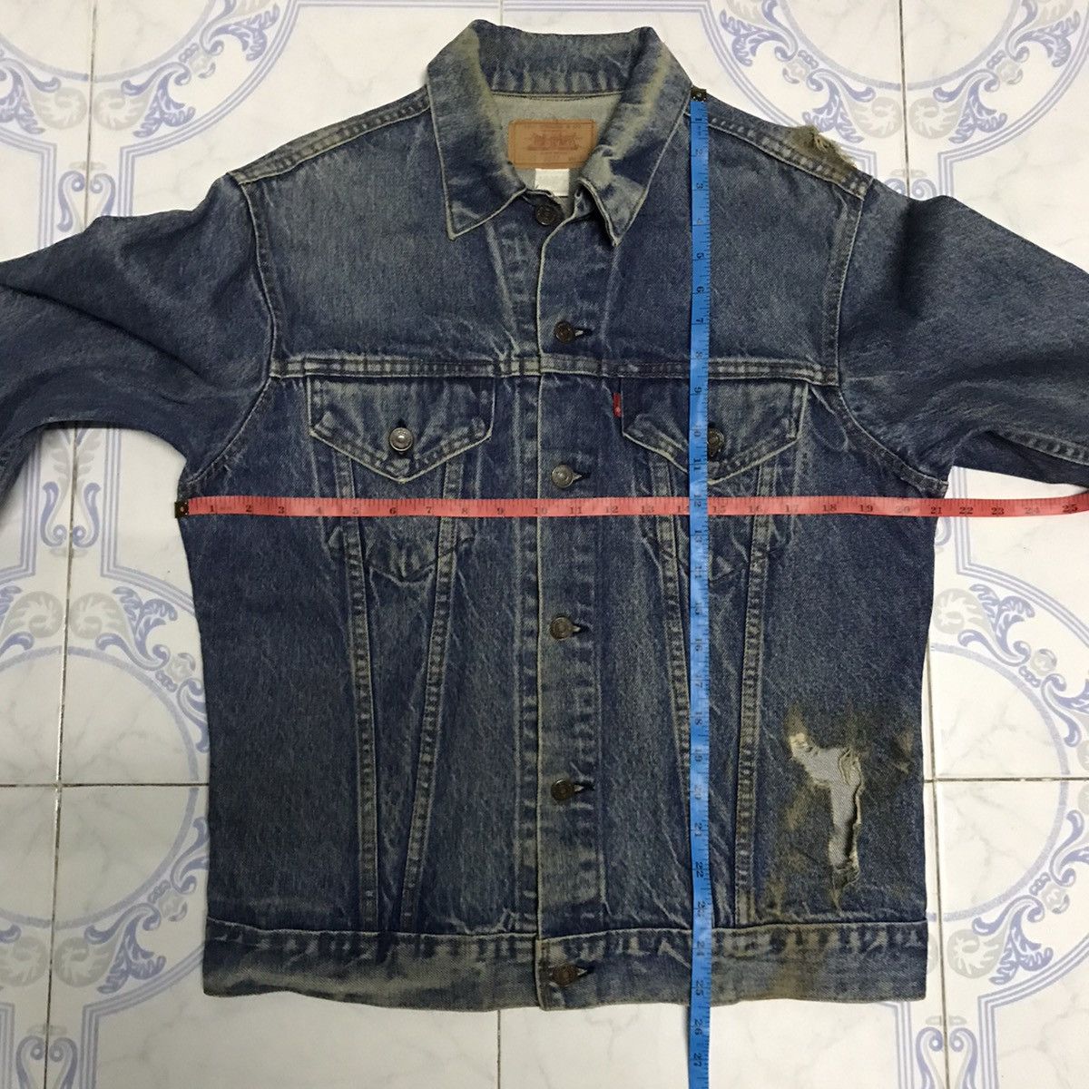 Levi's Vtg Distress Levis Type III Trucker Denim Jacket Button No52 Size US L / EU 52-54 / 3 - 20 Thumbnail