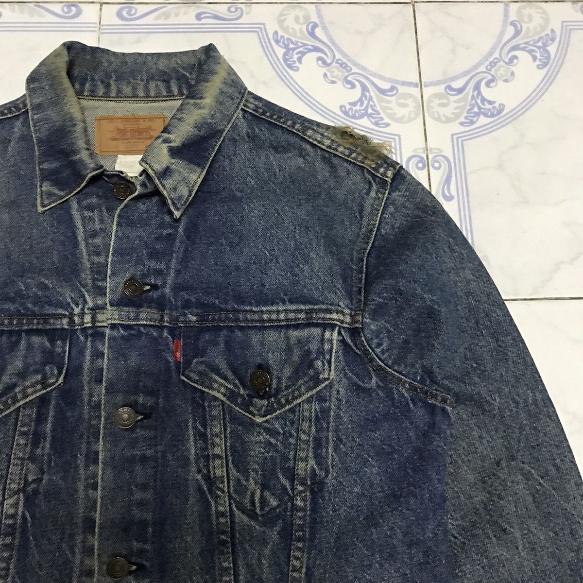 Levi's Vtg Distress Levis Type III Trucker Denim Jacket Button No52 Size US L / EU 52-54 / 3 - 5 Thumbnail