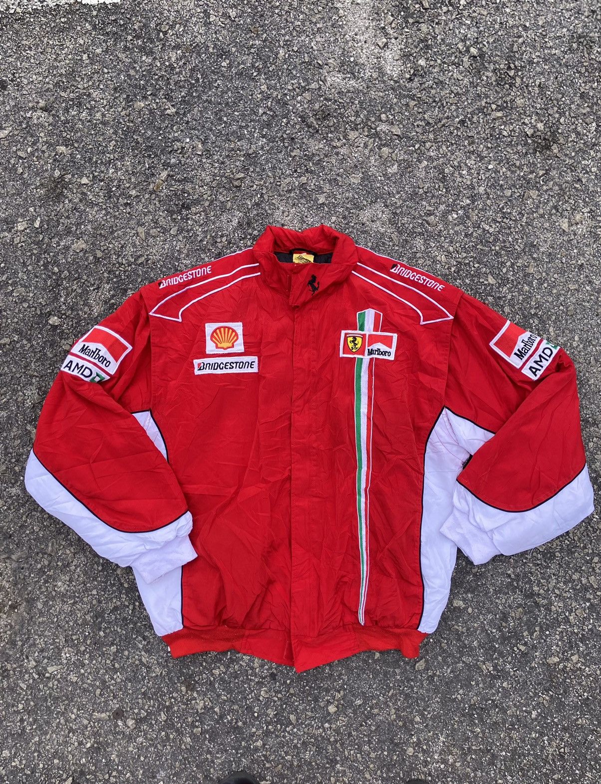​【ヴィンテージ】Ferrari F1 マールボロ レーシングブルゾン XXL 入手困難】90s フェラーリ マルボロ レーシングジャケット 古着