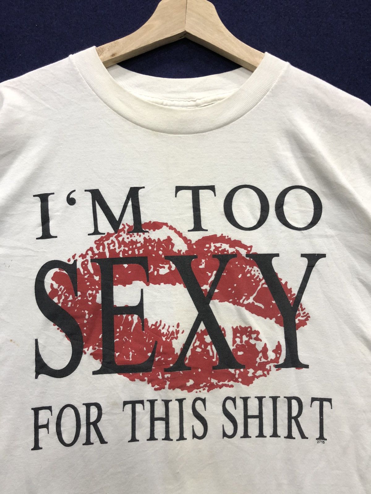Beauty Beast × Hook-Ups × Vintage VINTAGE 90s IM TOO SEXY FOR THIS SHIRT Size US XL / EU 56 / 4 - 4 Thumbnail