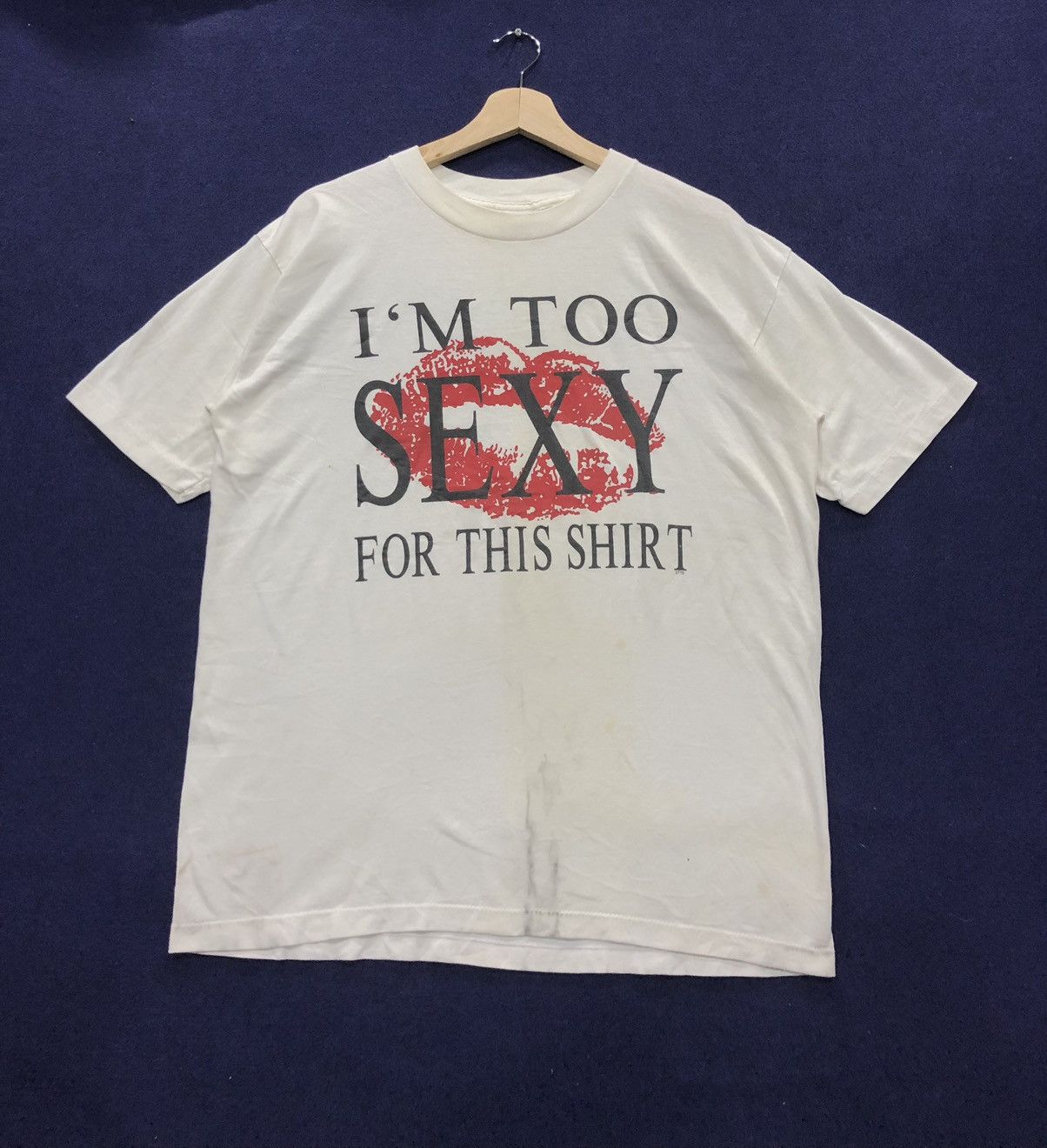 Beauty Beast × Hook-Ups × Vintage VINTAGE 90s IM TOO SEXY FOR THIS SHIRT Size US XL / EU 56 / 4 - 1 Thumbnail