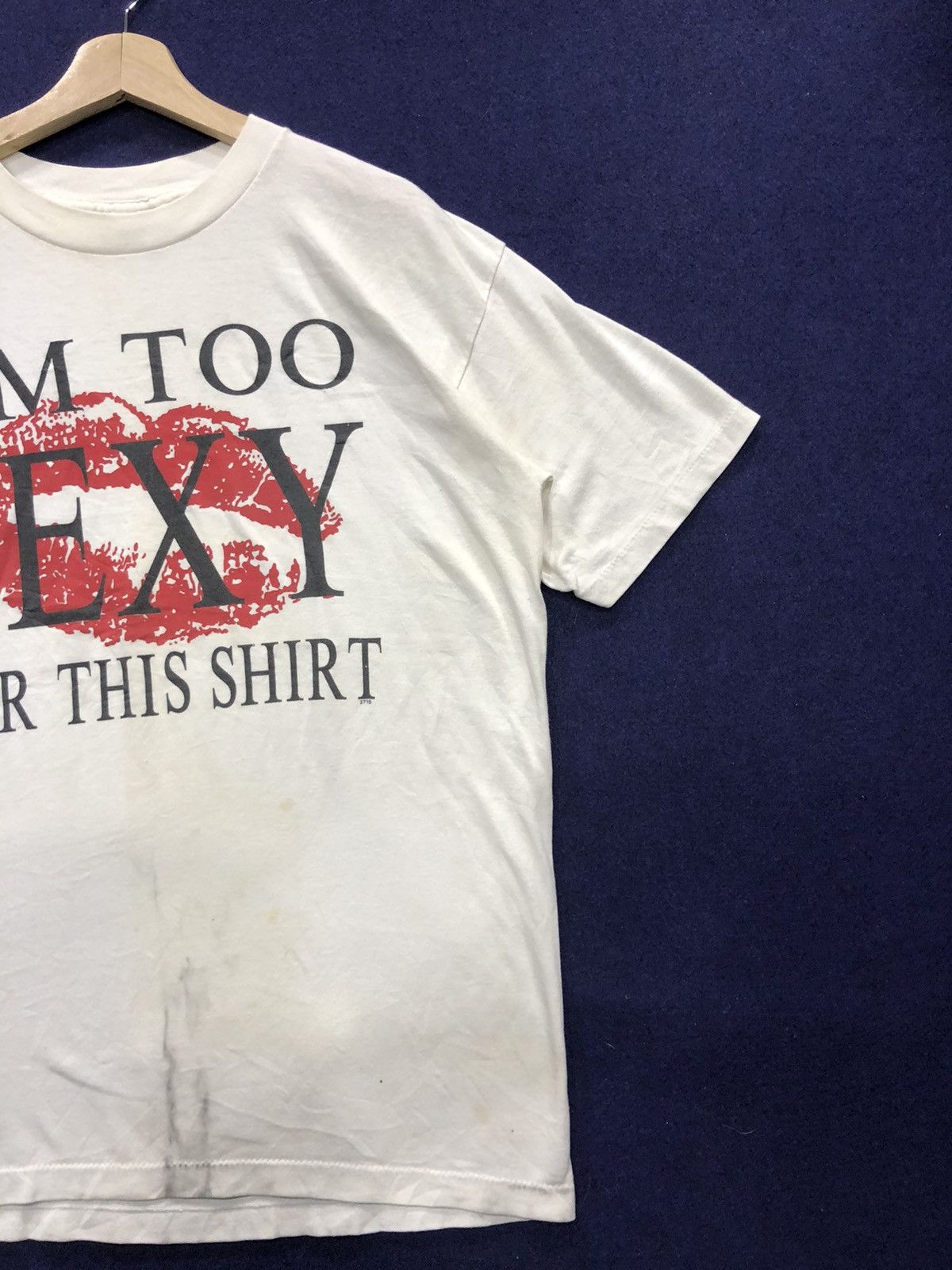 Beauty Beast × Hook-Ups × Vintage VINTAGE 90s IM TOO SEXY FOR THIS SHIRT Size US XL / EU 56 / 4 - 3 Thumbnail