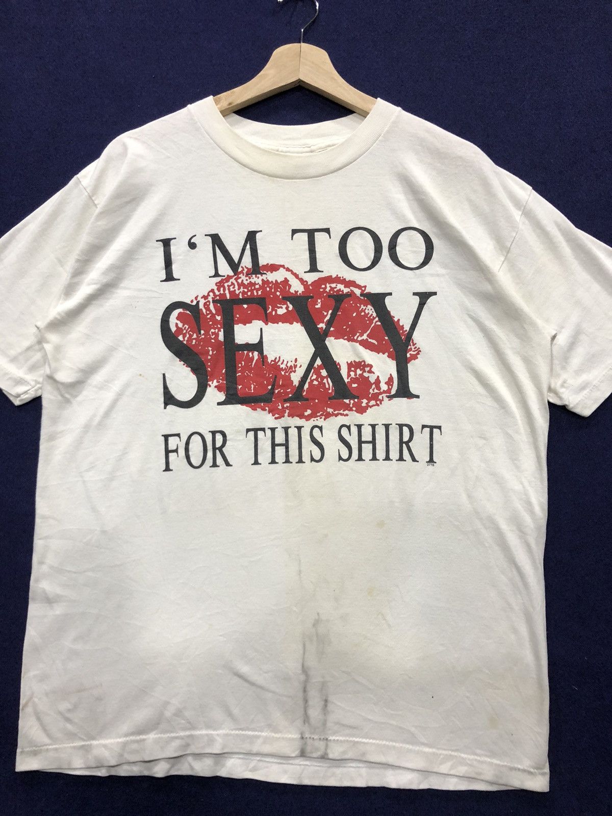 Beauty Beast × Hook-Ups × Vintage VINTAGE 90s IM TOO SEXY FOR THIS SHIRT Size US XL / EU 56 / 4 - 2 Thumbnail
