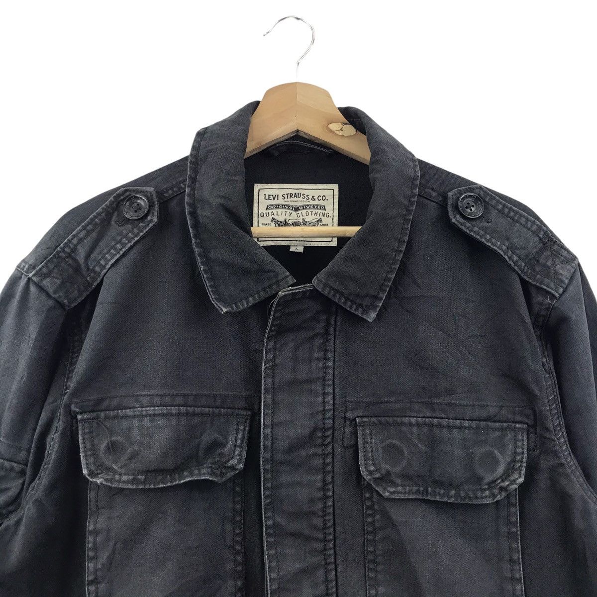 Levi's LEVIS STRAUSS White Label Denim Chore Jeans Jacket Workwear Size US L / EU 52-54 / 3 - 2 Thumbnail