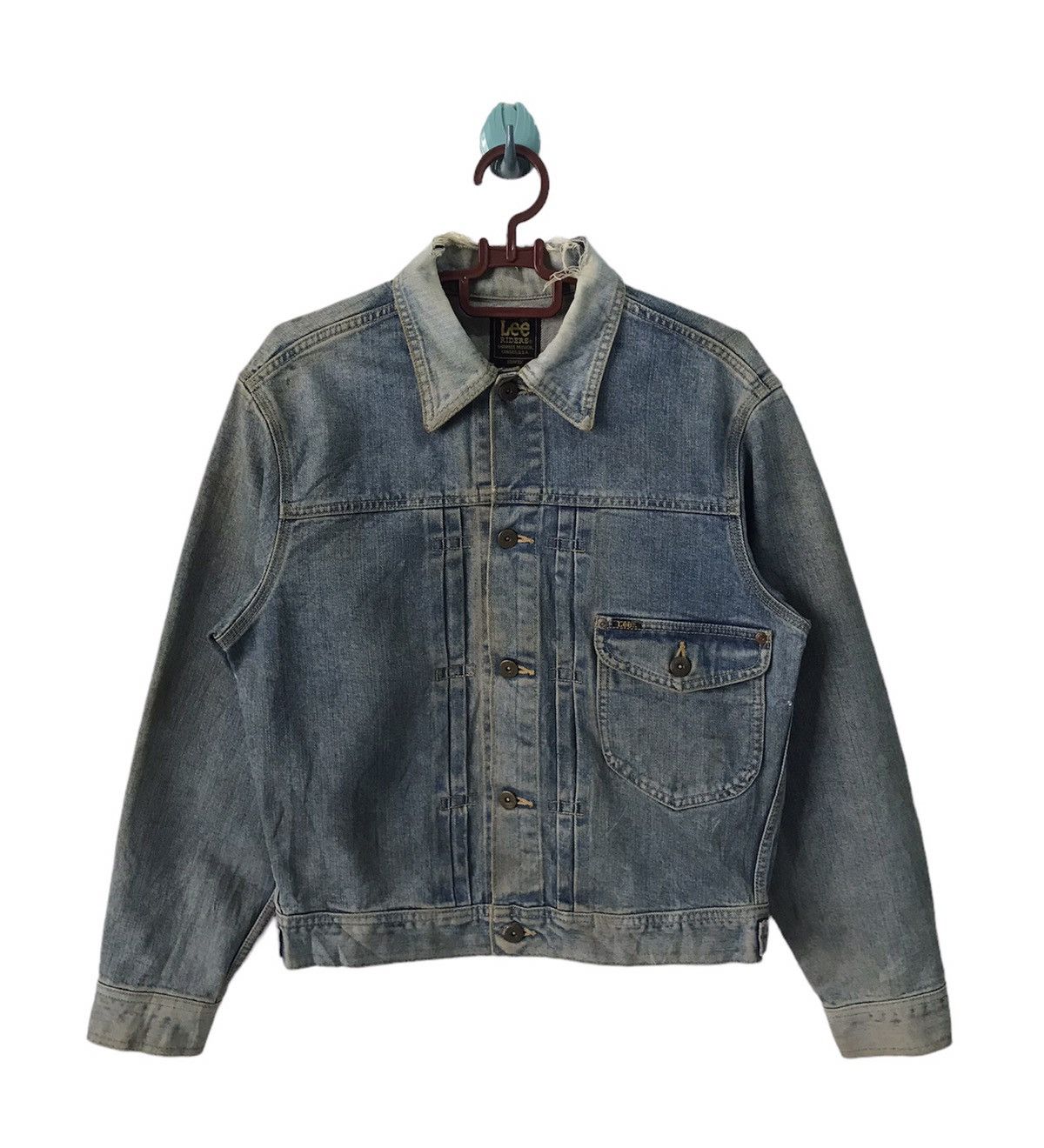 image of Edwin x Lee VTG Union Made Lee Riders Single Pocket Denim Jacket, Men's (Size Medium)