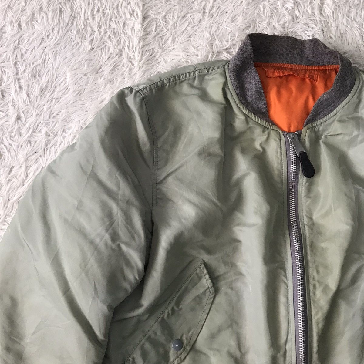 Alpha Industries Vtg Alpha Industries MA-1 Usaf Bomber Jacket Size US L / EU 52-54 / 3 - 6 Thumbnail