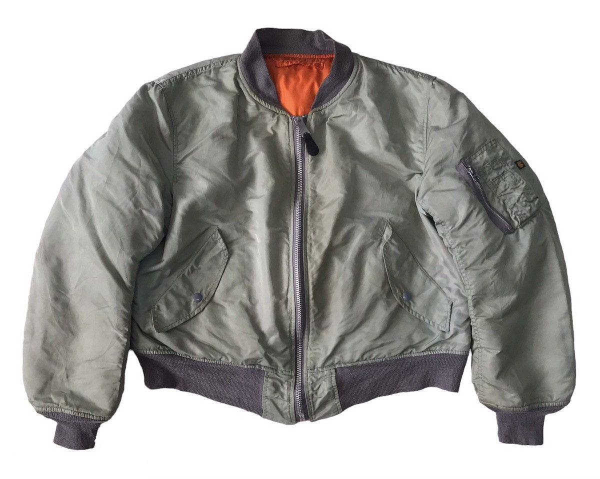 Alpha Industries Vtg Alpha Industries MA-1 Usaf Bomber Jacket Size US L / EU 52-54 / 3 - 1 Thumbnail