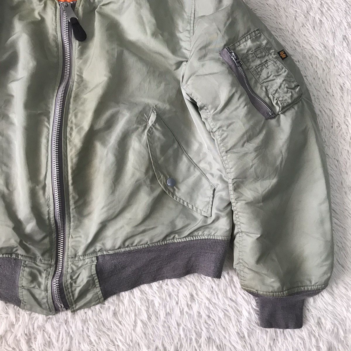 Alpha Industries Vtg Alpha Industries MA-1 Usaf Bomber Jacket Size US L / EU 52-54 / 3 - 4 Thumbnail