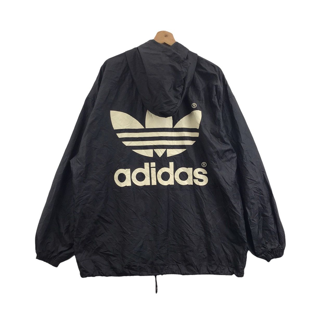 Adidas ADIDAS TREFOIL Big Print Streetwear Sport Windbreaker Jacket Size US L / EU 52-54 / 3 - 1 Thumbnail