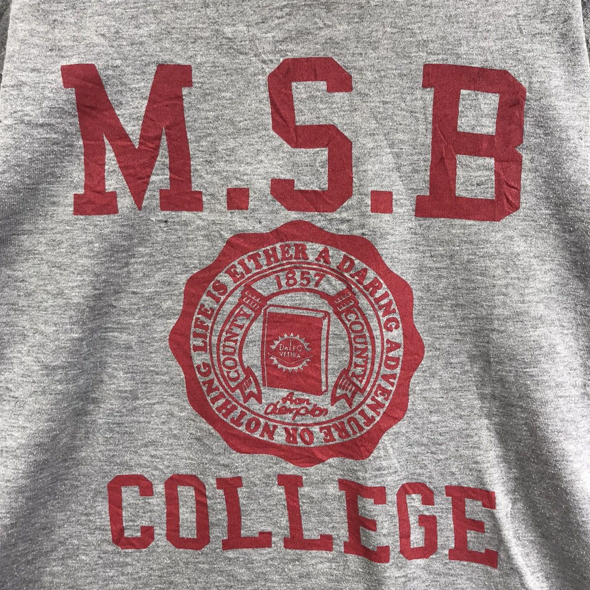 Vintage M.S.B UNIVERSITY Art & Commerce College MSB Grey Sweatshirt Size US M / EU 48-50 / 2 - 3 Thumbnail