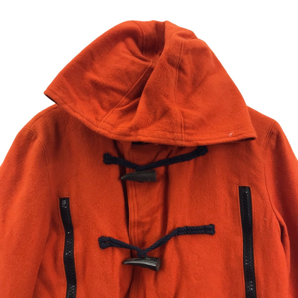 Japanese Brand JUNHASHIMOTO Japanese Brand Fancy Wool Duffle Coat Jacket Size US S / EU 44-46 / 1 - 2 Thumbnail