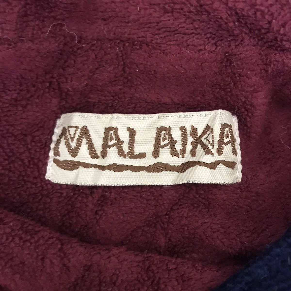 Vintage MALAIKA Aztec Native Navajo Blue Wool Hooded Coat Jacket Size US M / EU 48-50 / 2 - 4 Thumbnail