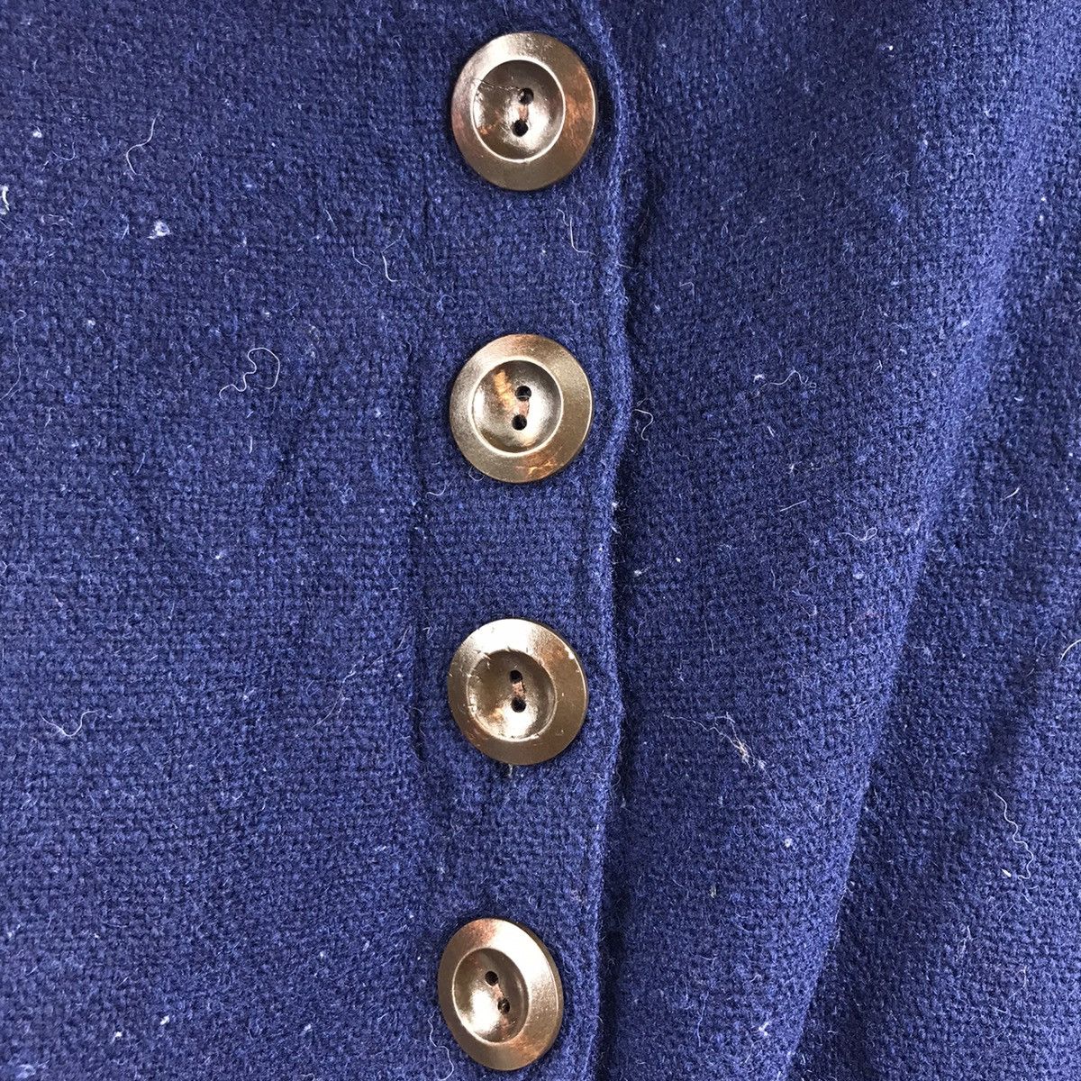 Vintage MALAIKA Aztec Native Navajo Blue Wool Hooded Coat Jacket Size US M / EU 48-50 / 2 - 3 Thumbnail