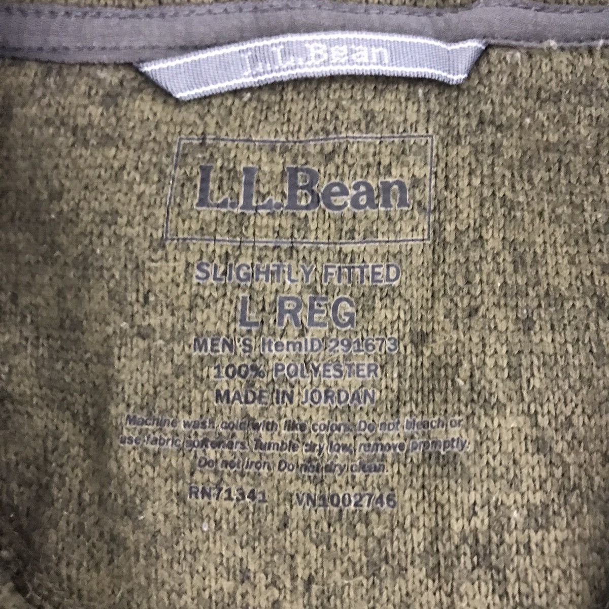 L.L. Bean LL BEAN USA Fit Green l Full Zipper Sweatshirt L.L Bean Size US L / EU 52-54 / 3 - 3 Thumbnail