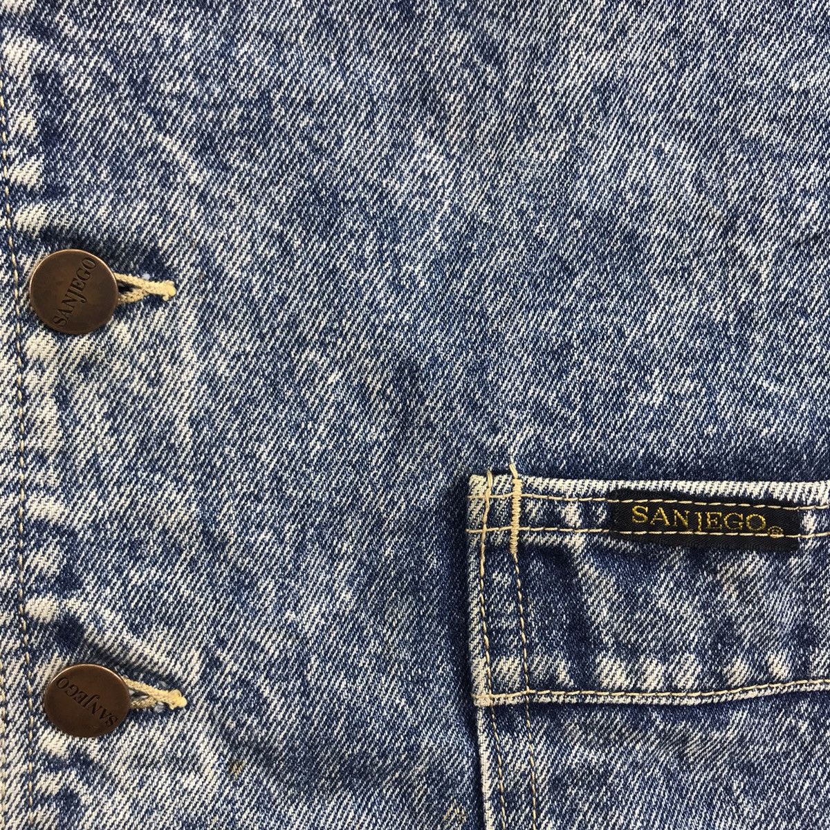 Vintage Vintage SAN JEGO INDIGO Denim Jeans Usa Vest Jacket Mt Soul Size US M / EU 48-50 / 2 - 3 Thumbnail
