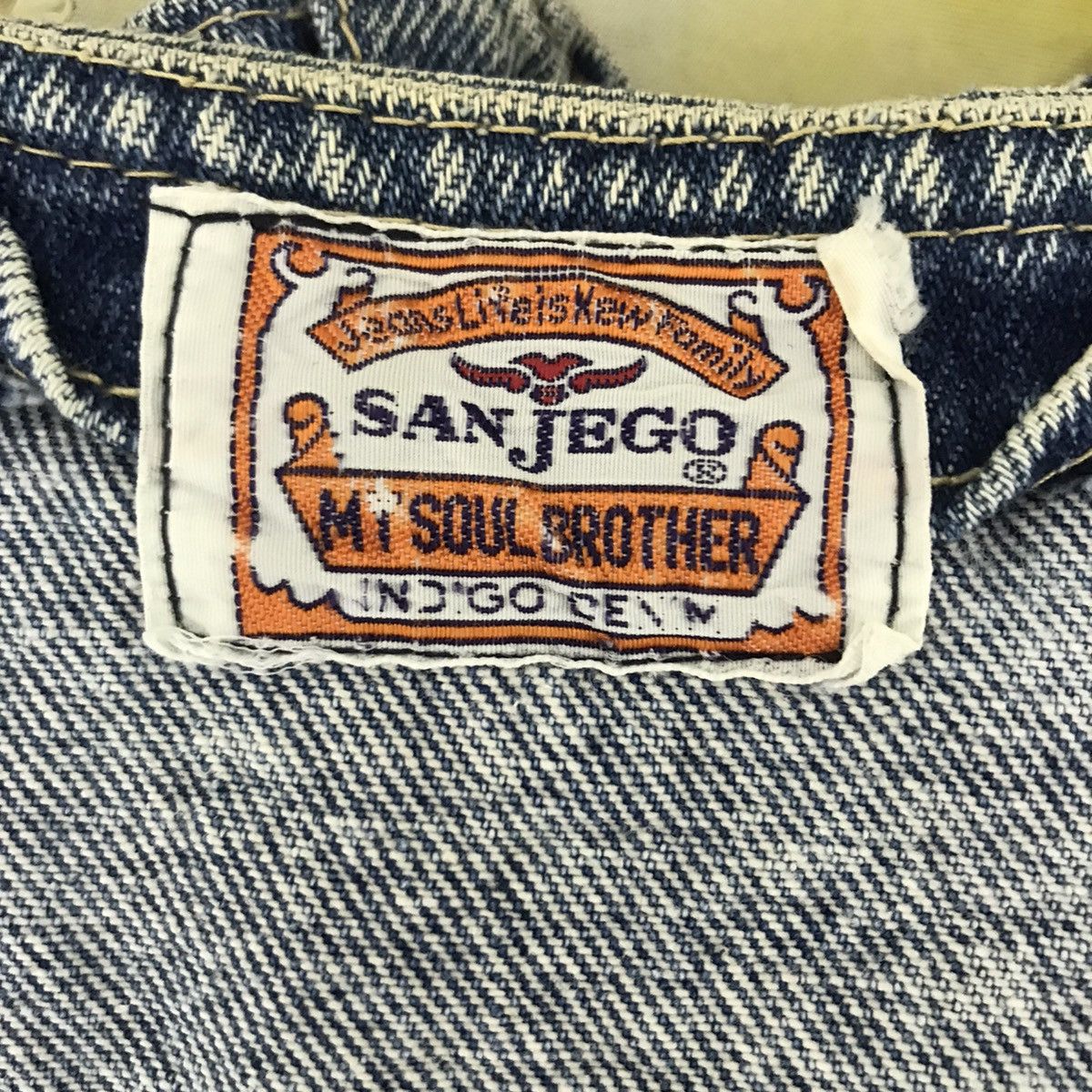 Vintage Vintage SAN JEGO INDIGO Denim Jeans Usa Vest Jacket Mt Soul Size US M / EU 48-50 / 2 - 4 Thumbnail