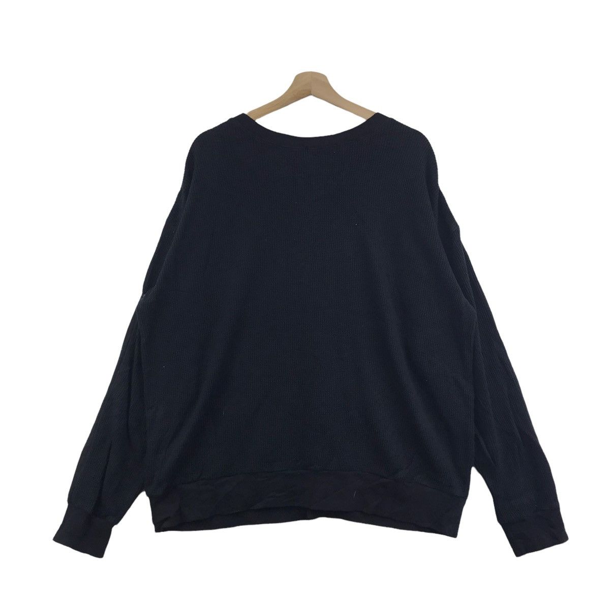 Vintage VENT BLANC Japanese Brand Baggy Black Sweater Cardigan Size US XL / EU 56 / 4 - 7 Thumbnail