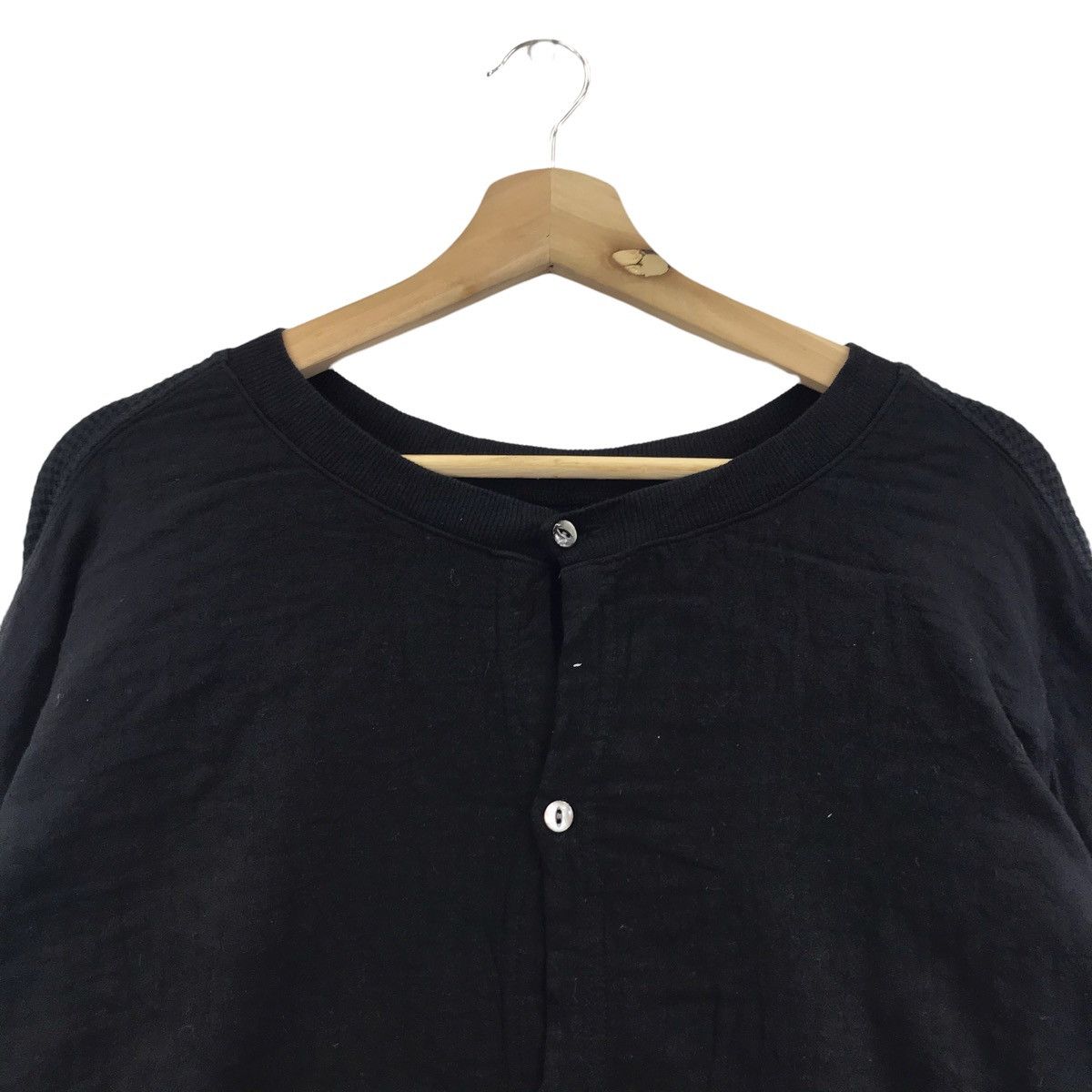 Vintage VENT BLANC Japanese Brand Baggy Black Sweater Cardigan Size US XL / EU 56 / 4 - 2 Thumbnail