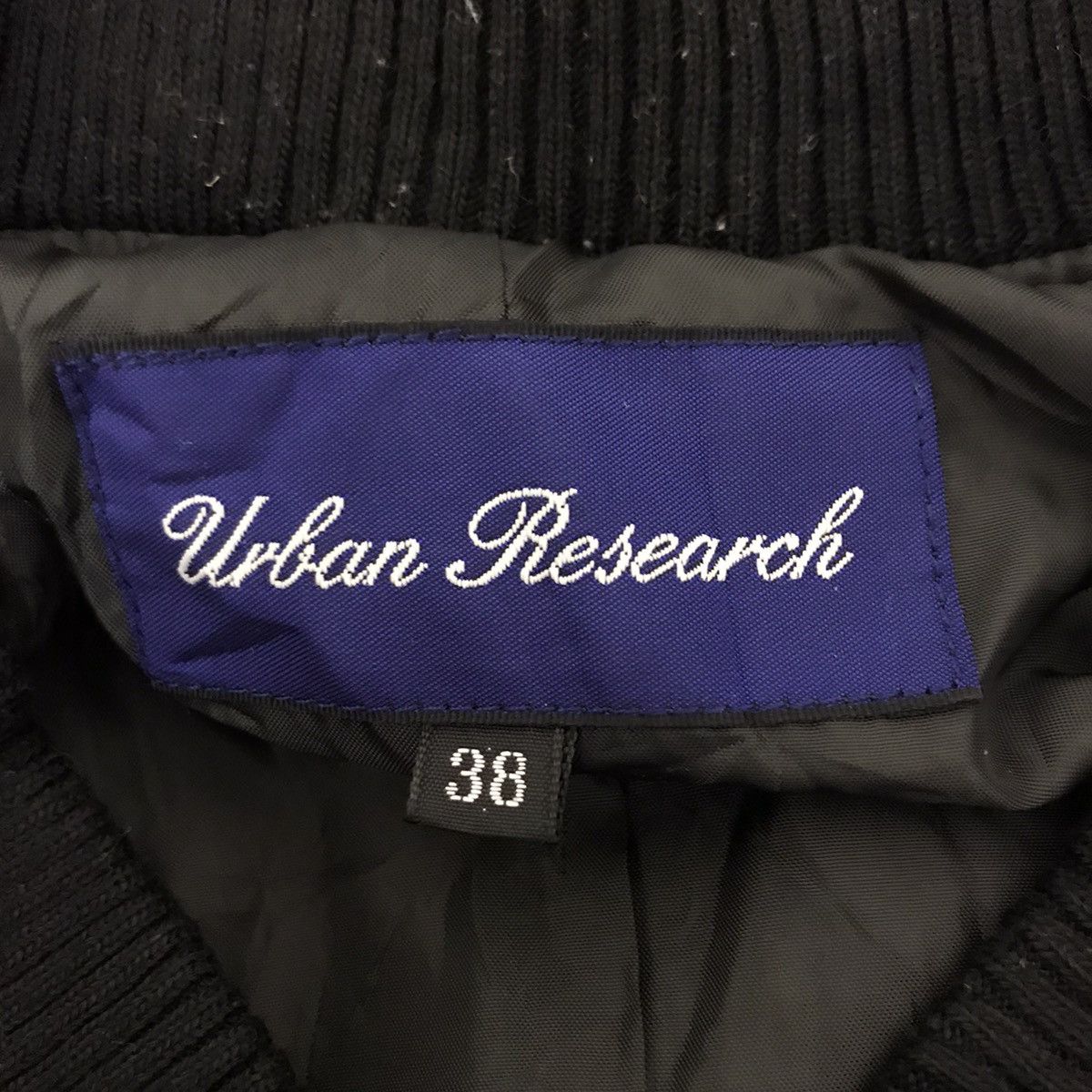 URBAN RESEARCH DOORS URBAN RESEARCH Japanese Brand Wool Black Bomber Jacket Size US S / EU 44-46 / 1 - 3 Thumbnail