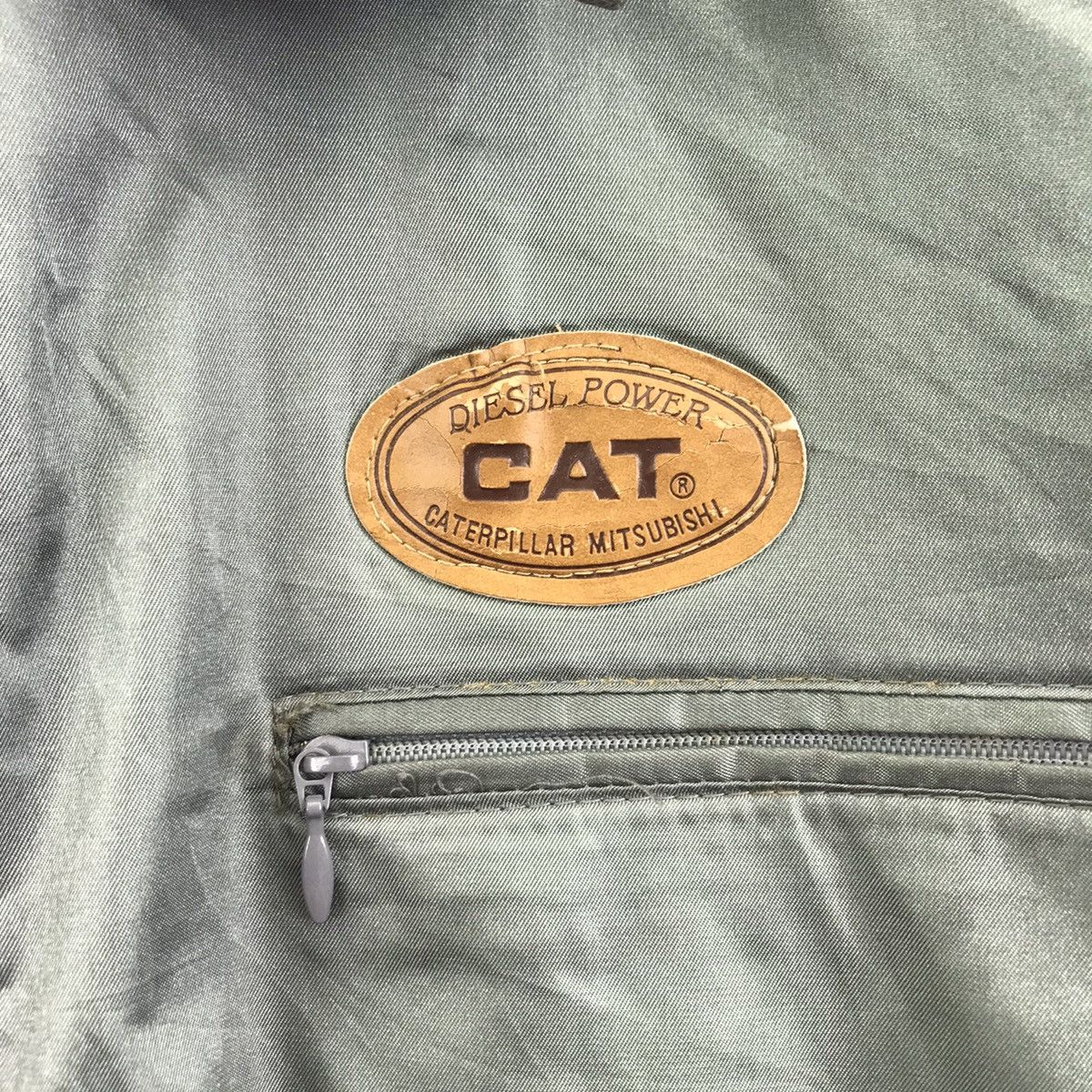 Caterpillar CATERPILLAR MITSUBISHI CAT Diesel Power Bomber Jacket Size US L / EU 52-54 / 3 - 3 Thumbnail