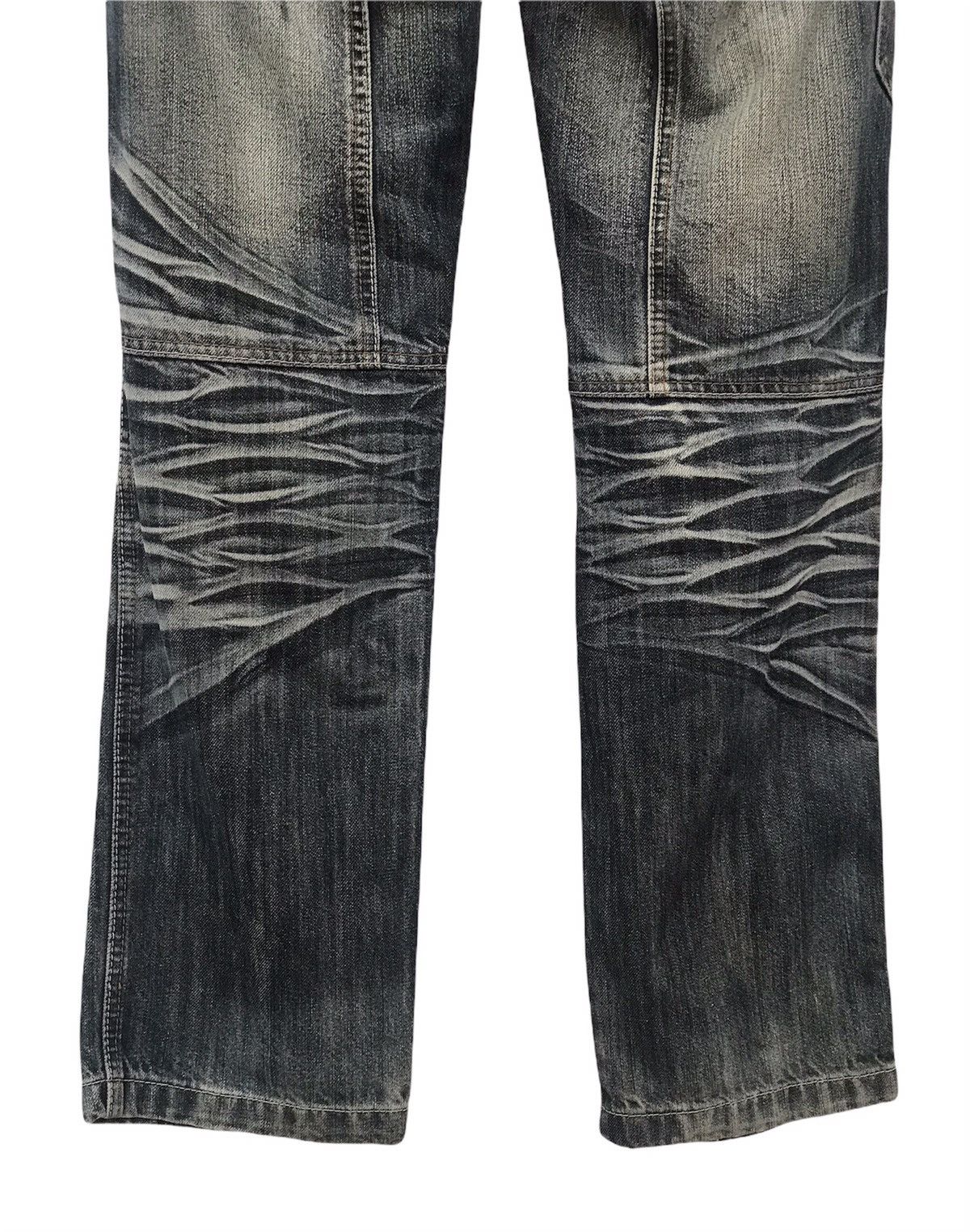 Japanese Brand Crazy Race Denim Distressed Size US 31 - 12 Thumbnail