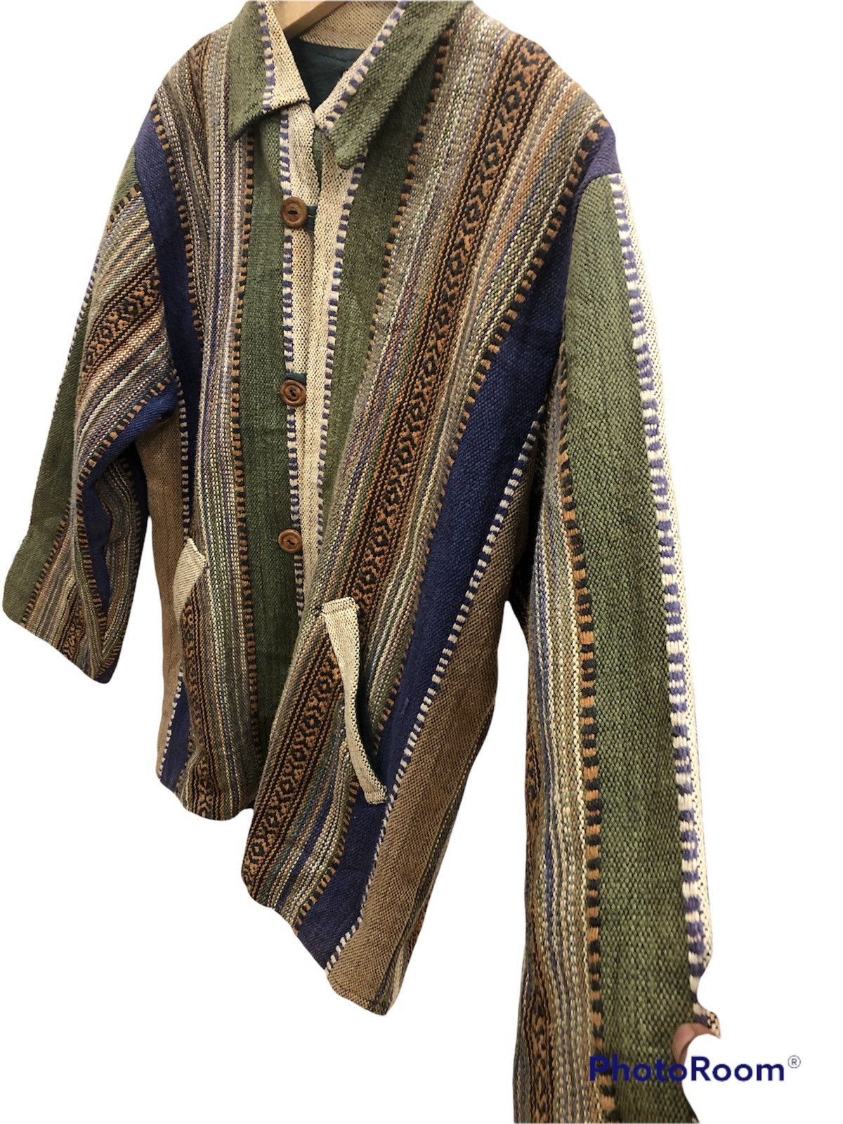 Homemade blanket jacket navajo style made in nepal Size US S / EU 44-46 / 1 - 4 Thumbnail