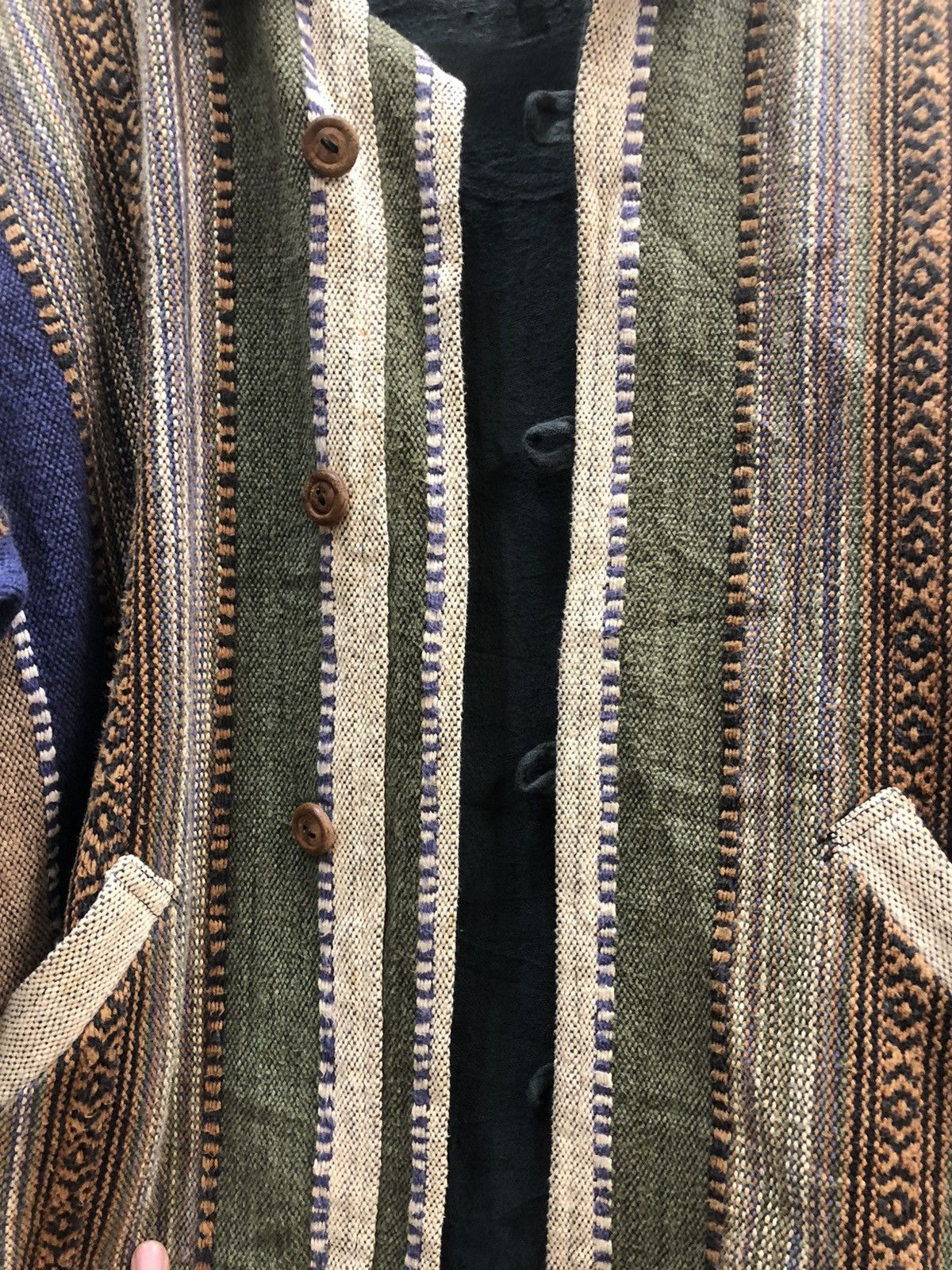 Homemade blanket jacket navajo style made in nepal Size US S / EU 44-46 / 1 - 7 Thumbnail