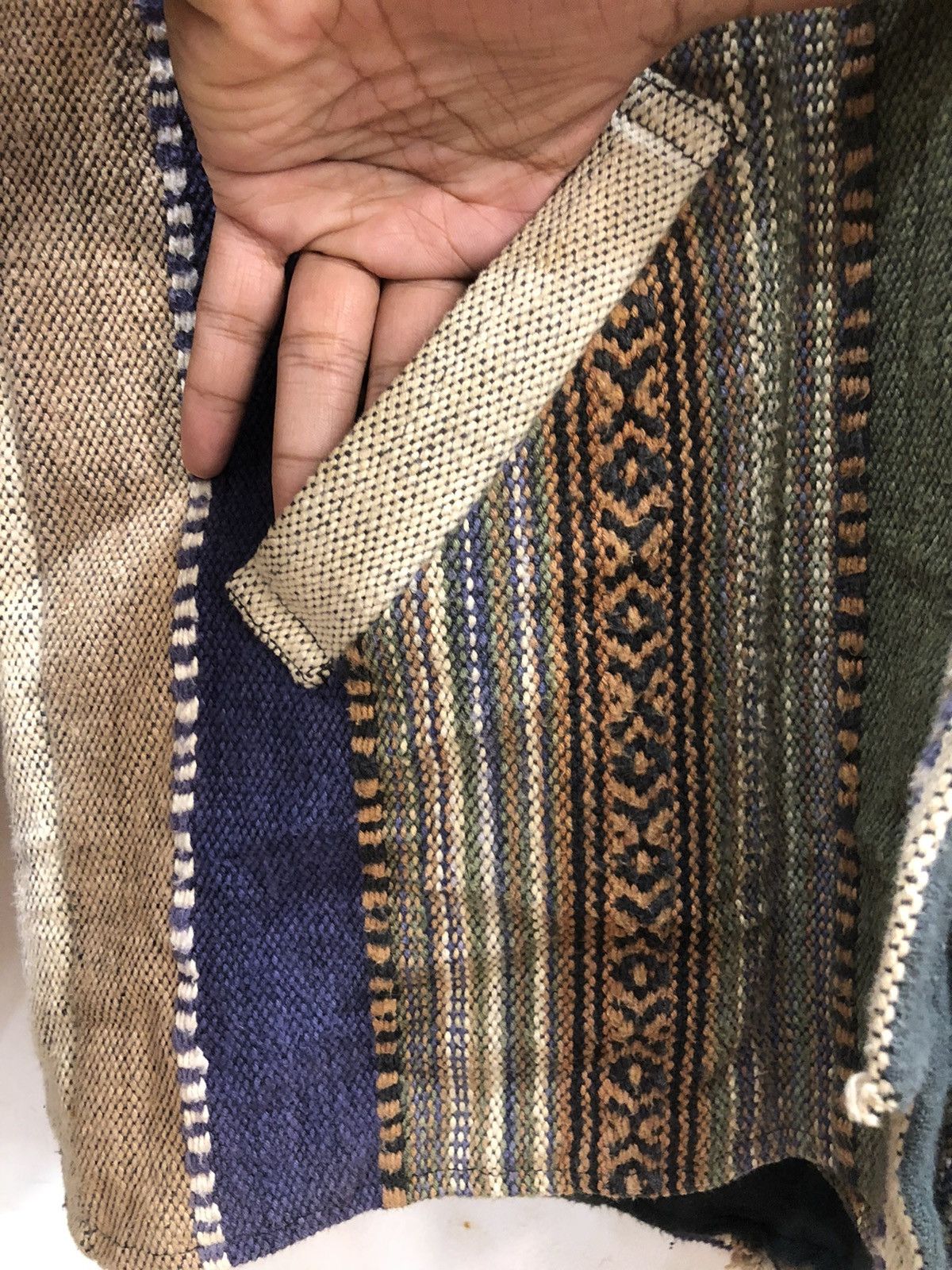 Homemade blanket jacket navajo style made in nepal Size US S / EU 44-46 / 1 - 6 Thumbnail