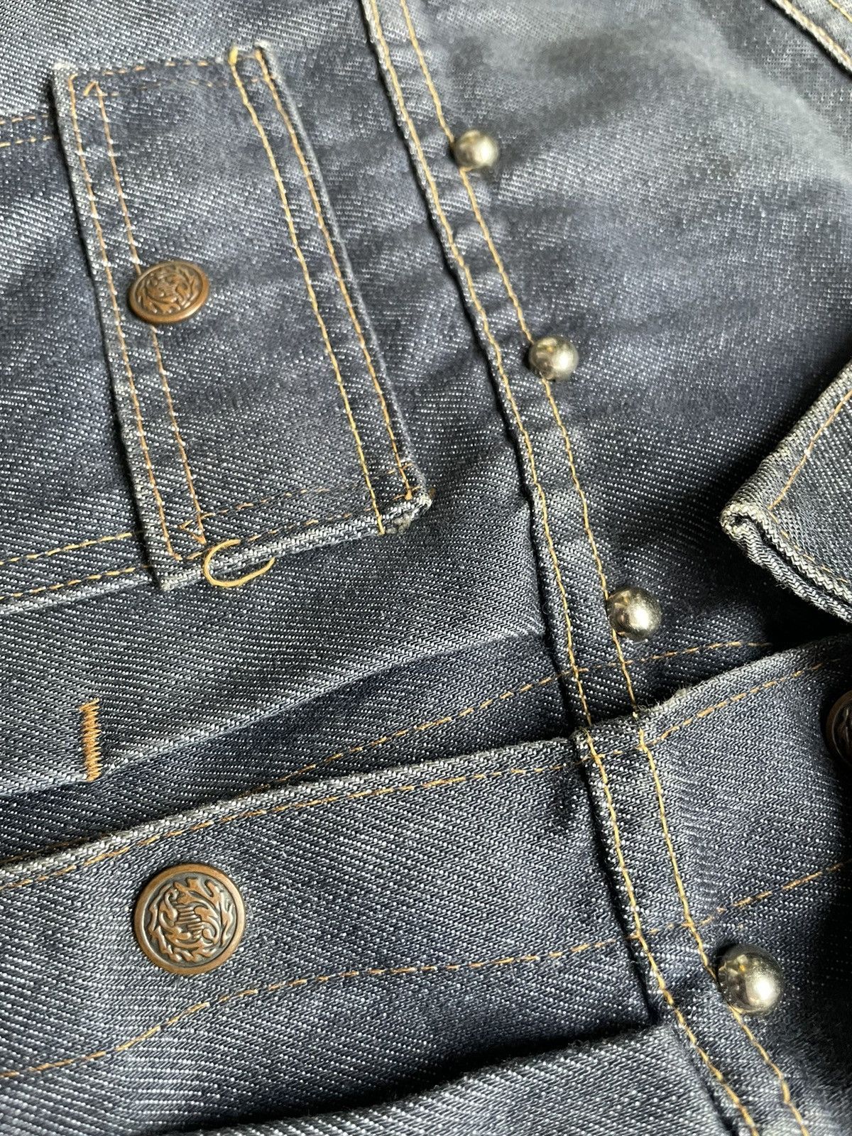 Vintage Vintage 70’s Unknown Selvedge Denim Jacket Size US M / EU 48-50 / 2 - 15 Thumbnail