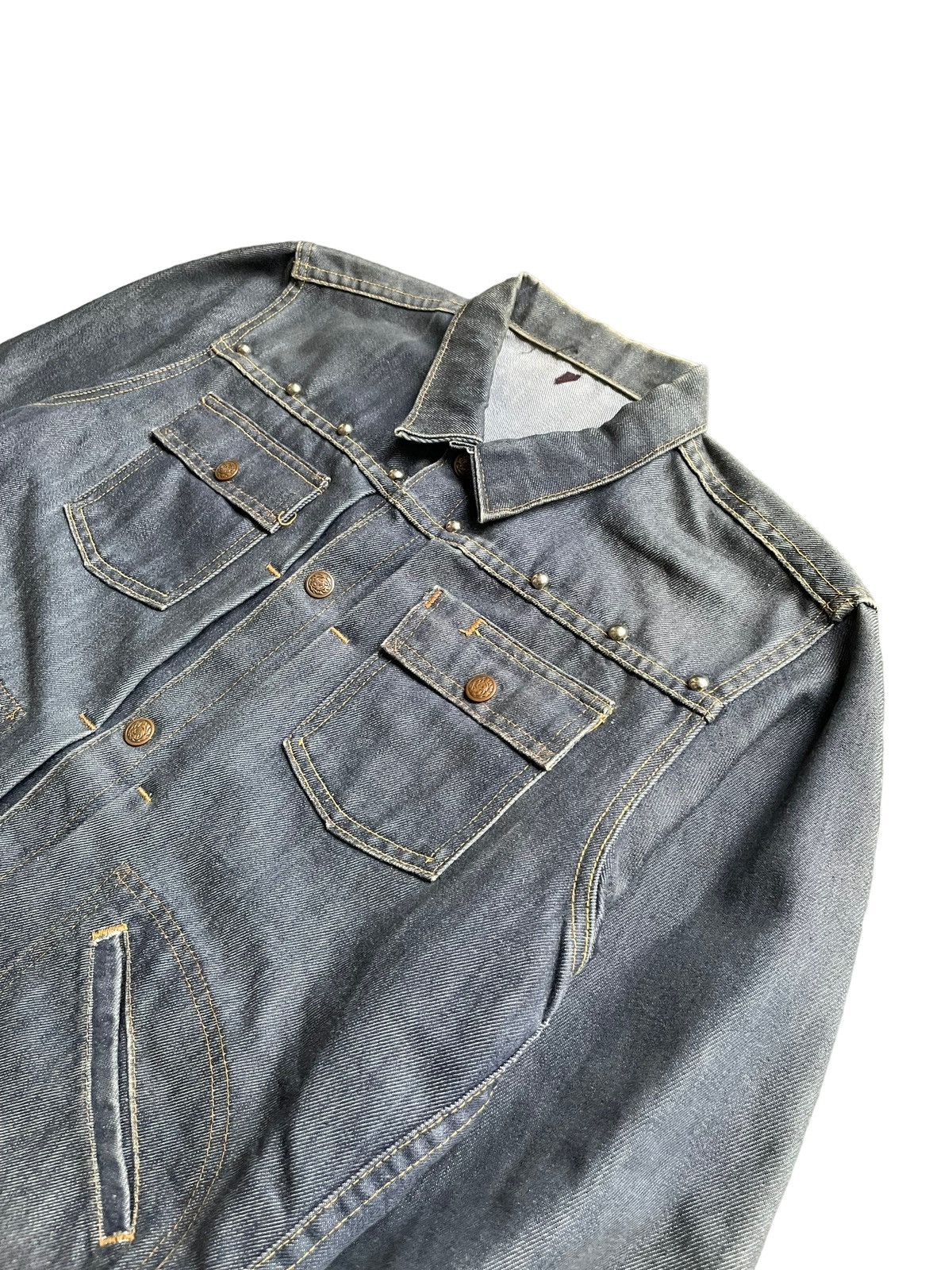 Vintage Vintage 70’s Unknown Selvedge Denim Jacket Size US M / EU 48-50 / 2 - 2 Thumbnail
