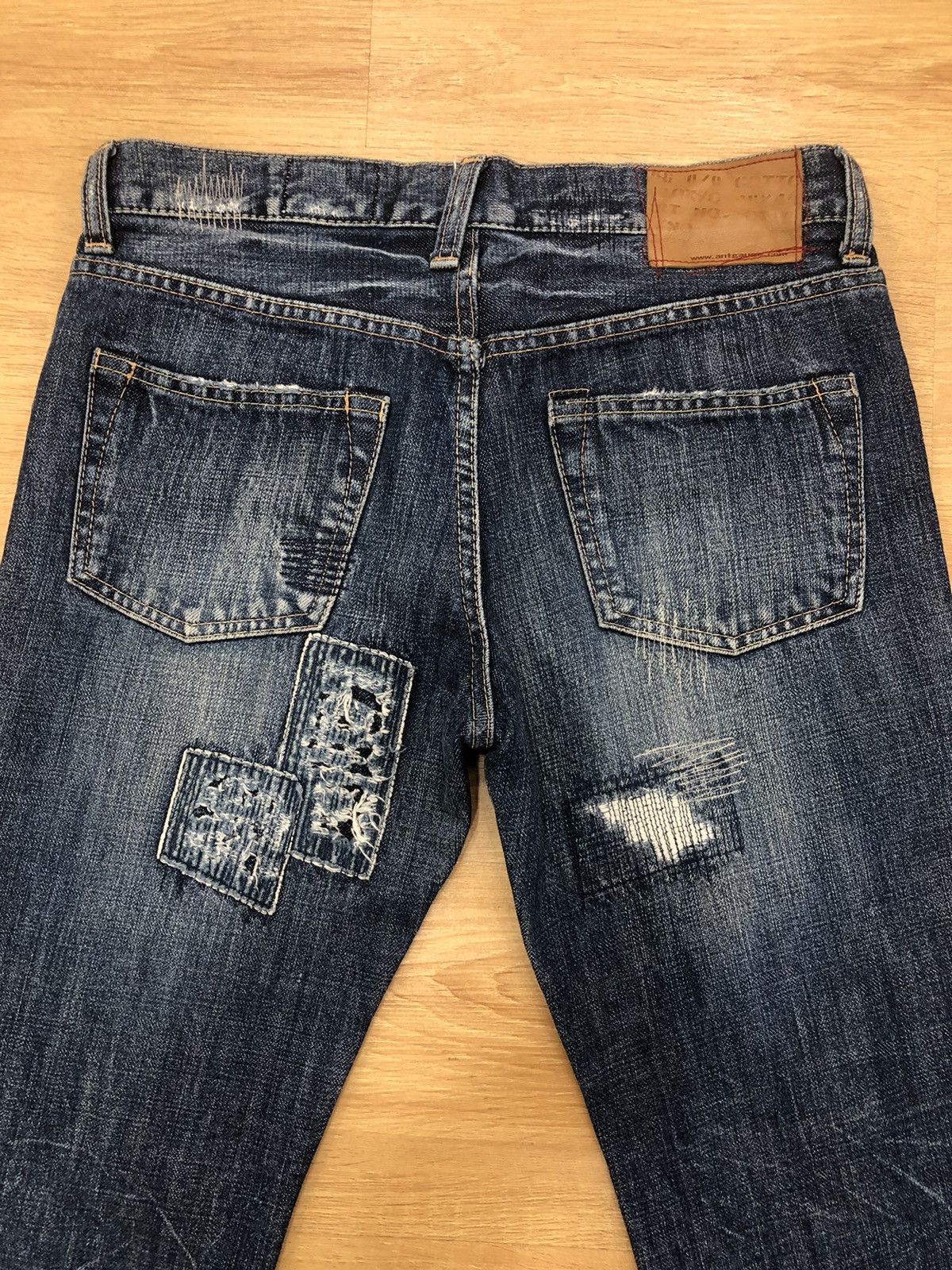 Japanese Brand antgauge distressed jeans ripped jeans Patchwork Denim Size US 30 / EU 46 - 9 Thumbnail