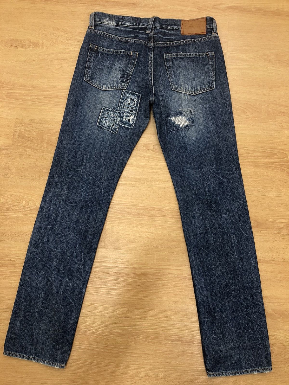 Japanese Brand antgauge distressed jeans ripped jeans Patchwork Denim Size US 30 / EU 46 - 2 Thumbnail
