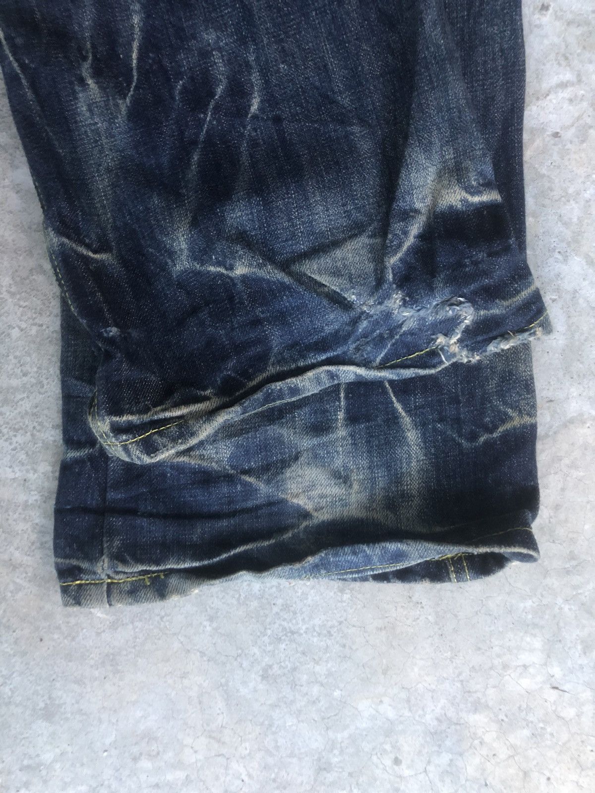 If Six Was Nine Japanese Back number Flared Jeans Distressed Denim Size US 32 / EU 48 - 13 Thumbnail