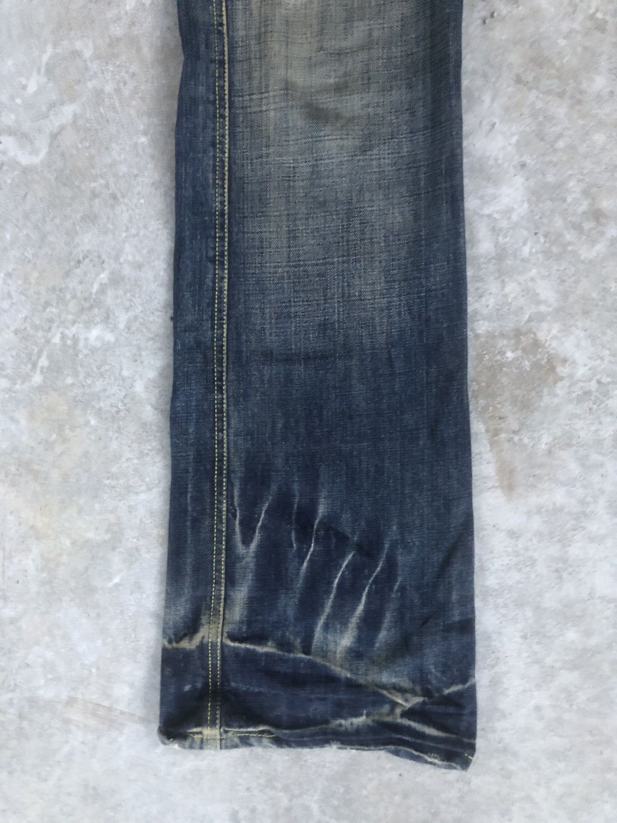 If Six Was Nine Japanese Back number Flared Jeans Distressed Denim Size US 32 / EU 48 - 6 Thumbnail