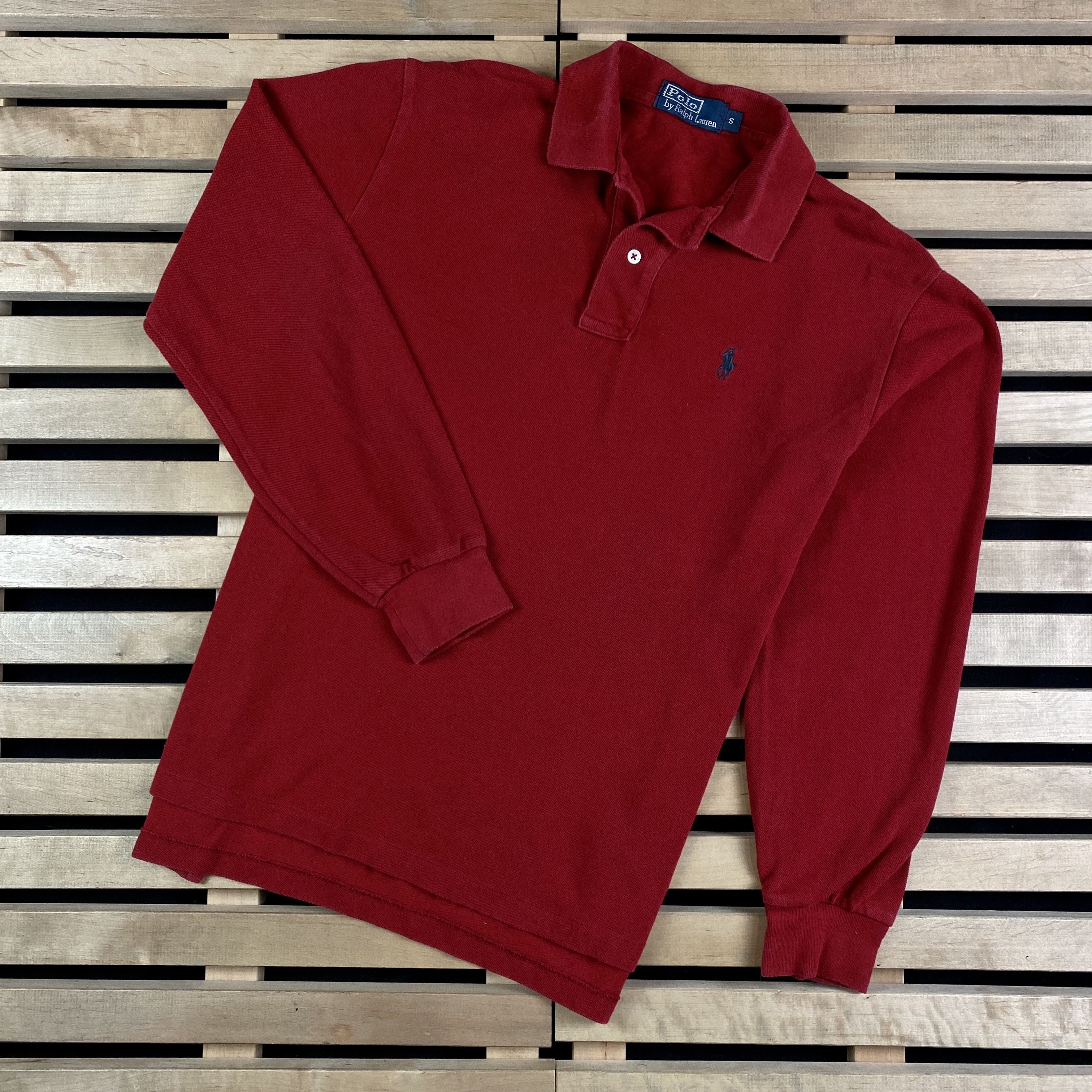Polo Ralph Lauren × Ralph Lauren Mens Polo Ralph Lauren Vintage Long Sleeve Size S Size US S / EU 44-46 / 1 - 1 Thumbnail