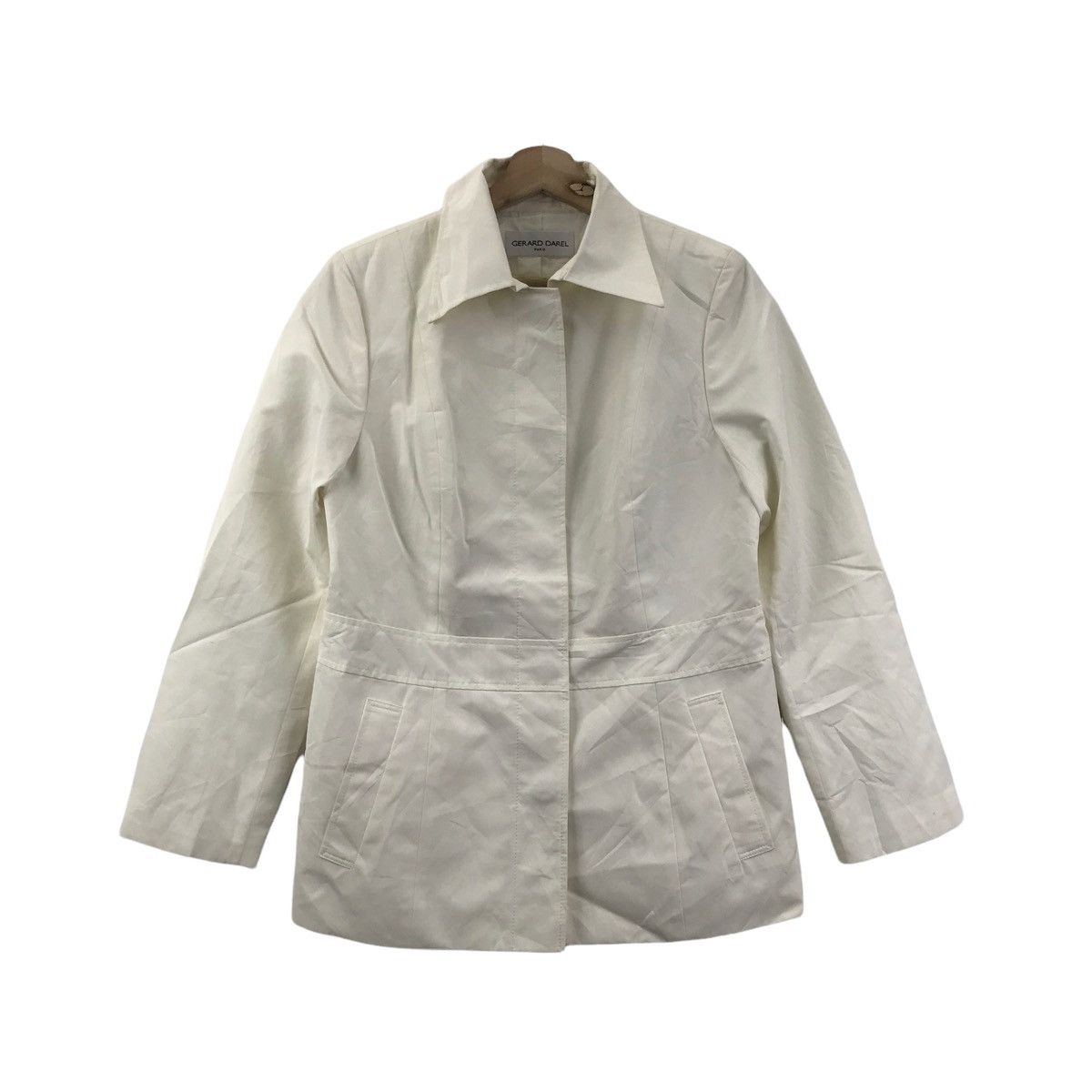 Vintage GERARD DAREL PARIS French Designer White Coat Jacket Size US S / EU 44-46 / 1 - 1 Thumbnail