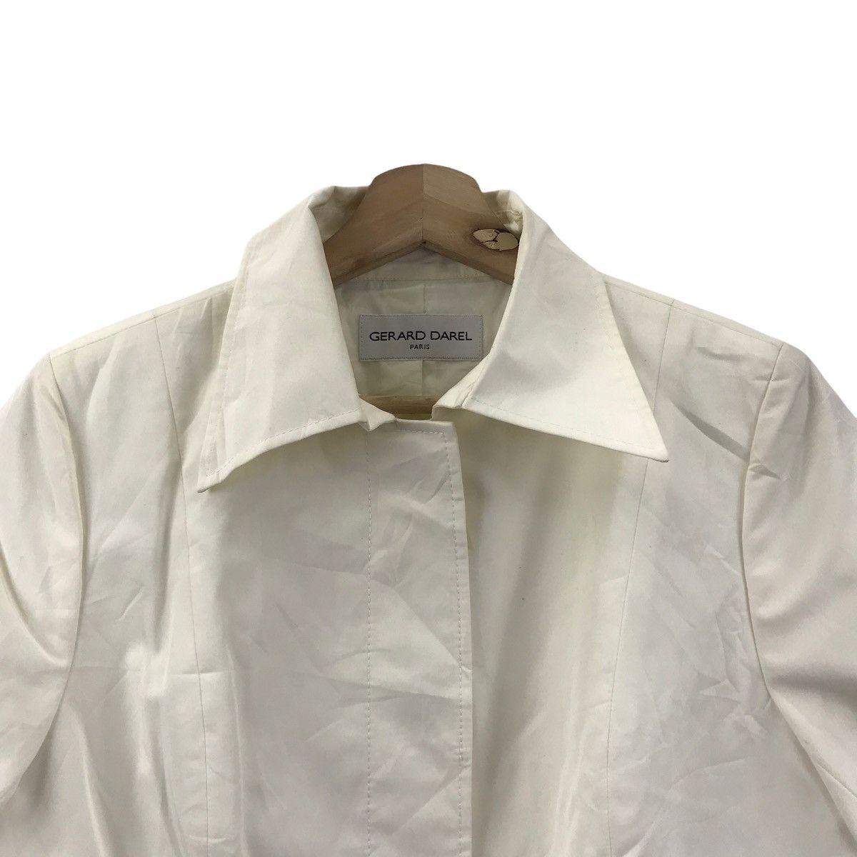 Vintage GERARD DAREL PARIS French Designer White Coat Jacket Size US S / EU 44-46 / 1 - 2 Thumbnail
