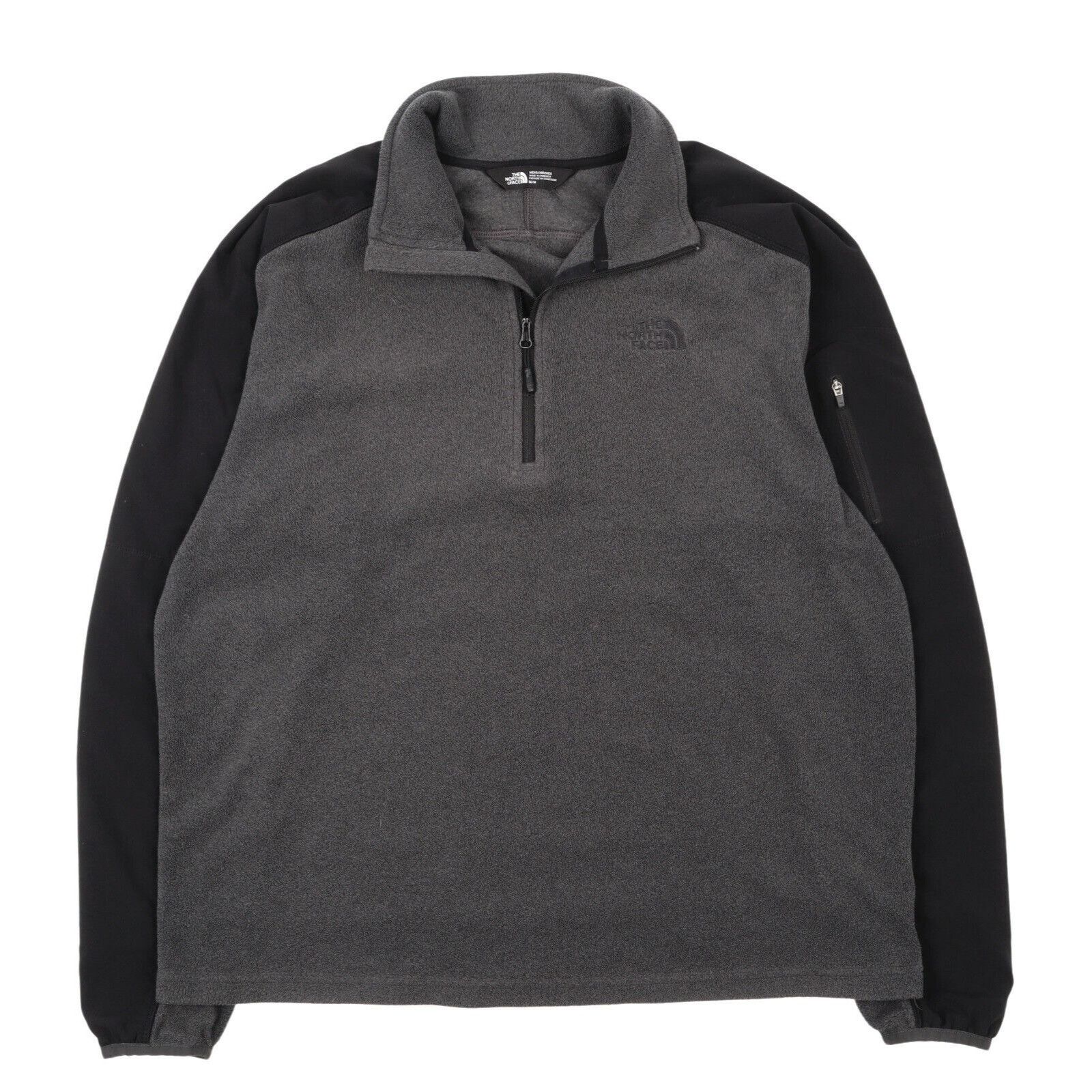 The North Face TNF The North Face Grey Zip Neck Fleece Recycled Sweater