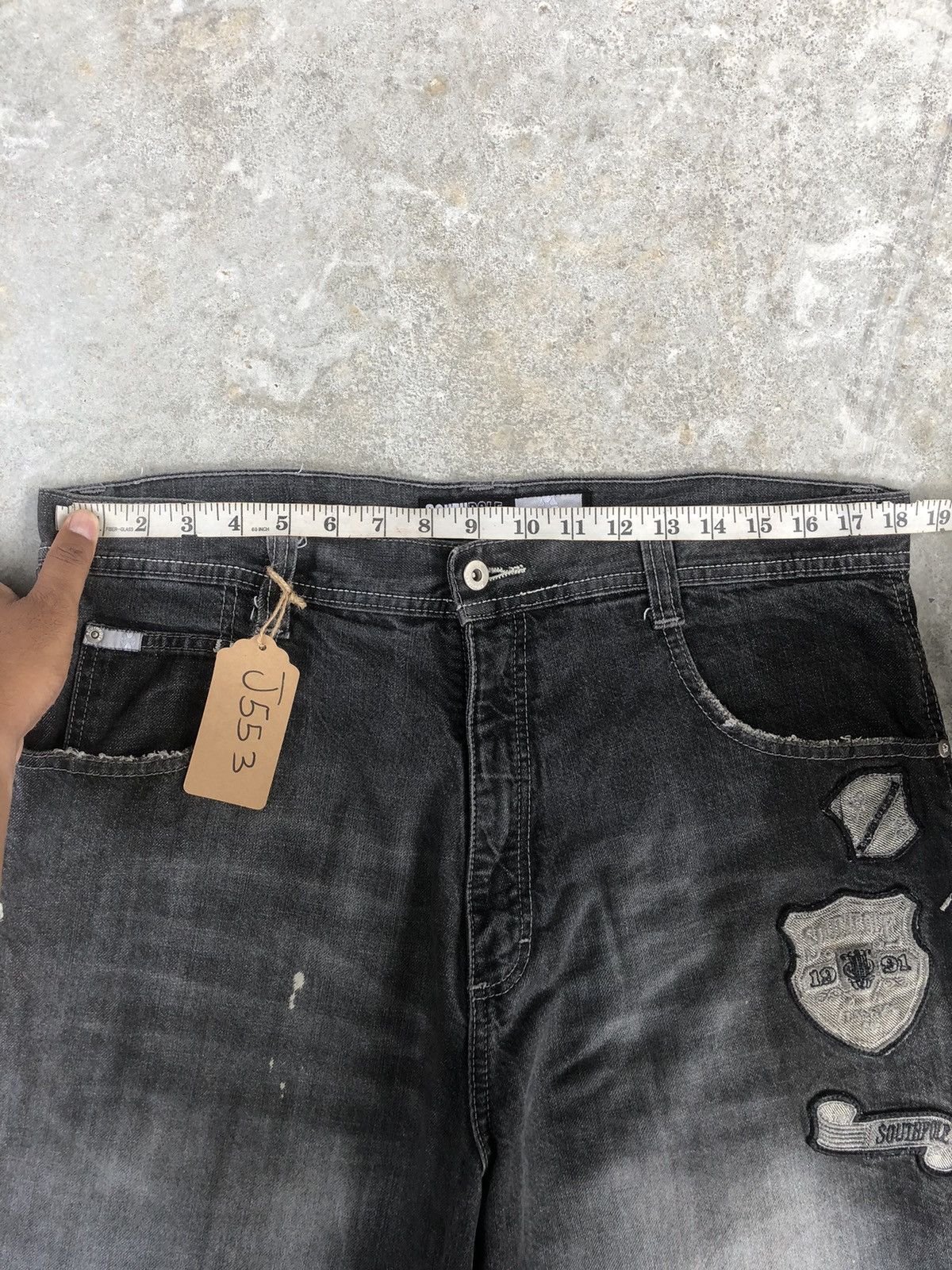 Southpole Vintage Southpole Embroidered Jeans Distressed Jeans Size US 36 / EU 52 - 21 Thumbnail
