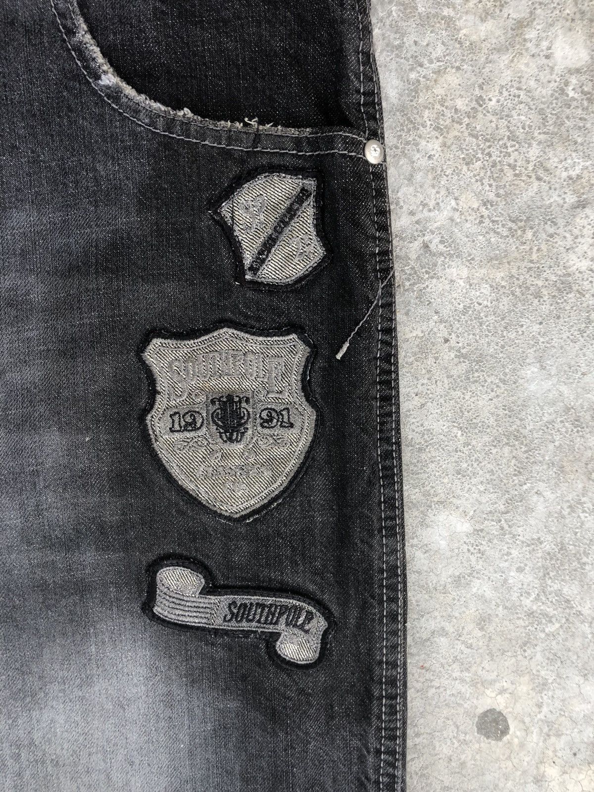 Southpole Vintage Southpole Embroidered Jeans Distressed Jeans Size US 36 / EU 52 - 15 Thumbnail