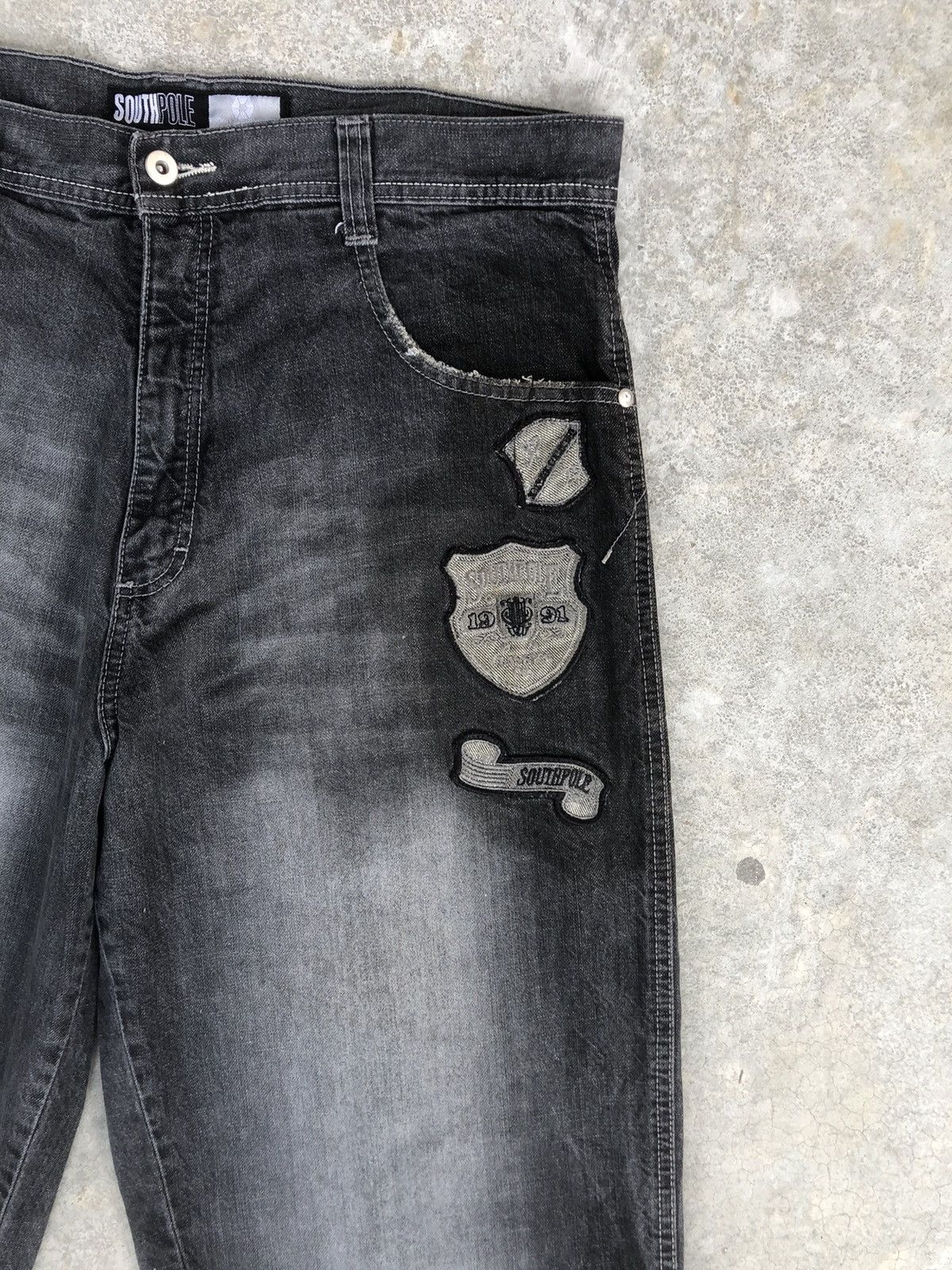 Southpole Vintage Southpole Embroidered Jeans Distressed Jeans Size US 36 / EU 52 - 5 Thumbnail
