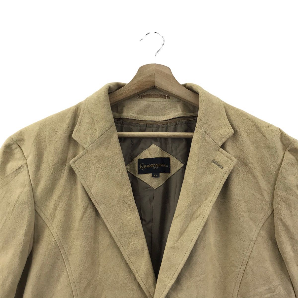 Vintage GIANNI VALENTINO Italian Designer Blazer Coat Jacket Size US L / EU 52-54 / 3 - 2 Thumbnail