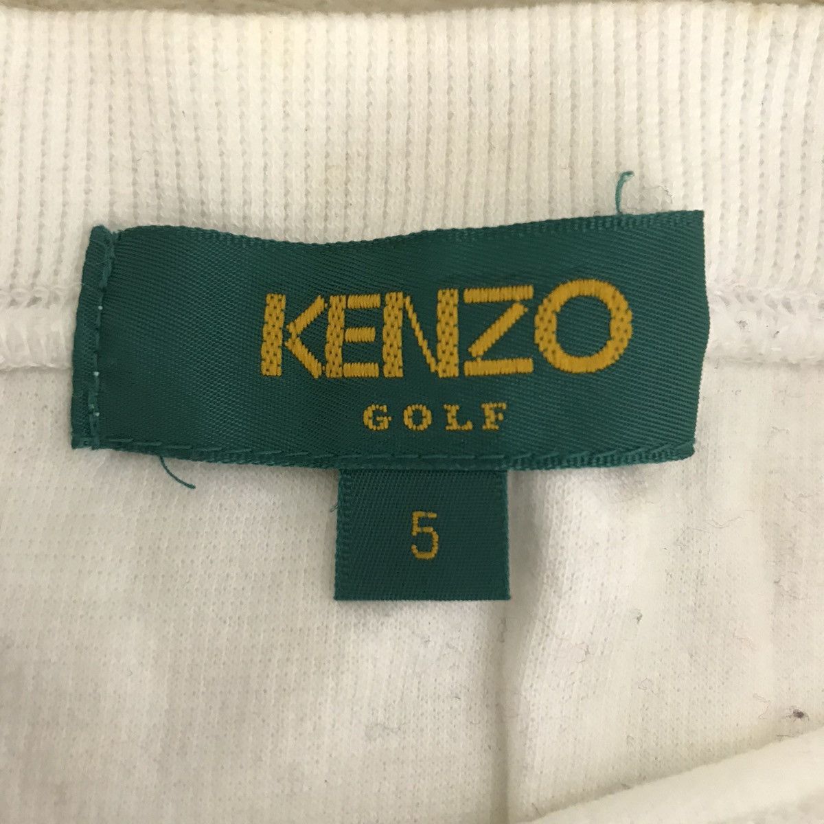 Kenzo Vintage KENZO GOLF Paris French Designer White Sweatshirt Size US L / EU 52-54 / 3 - 5 Thumbnail