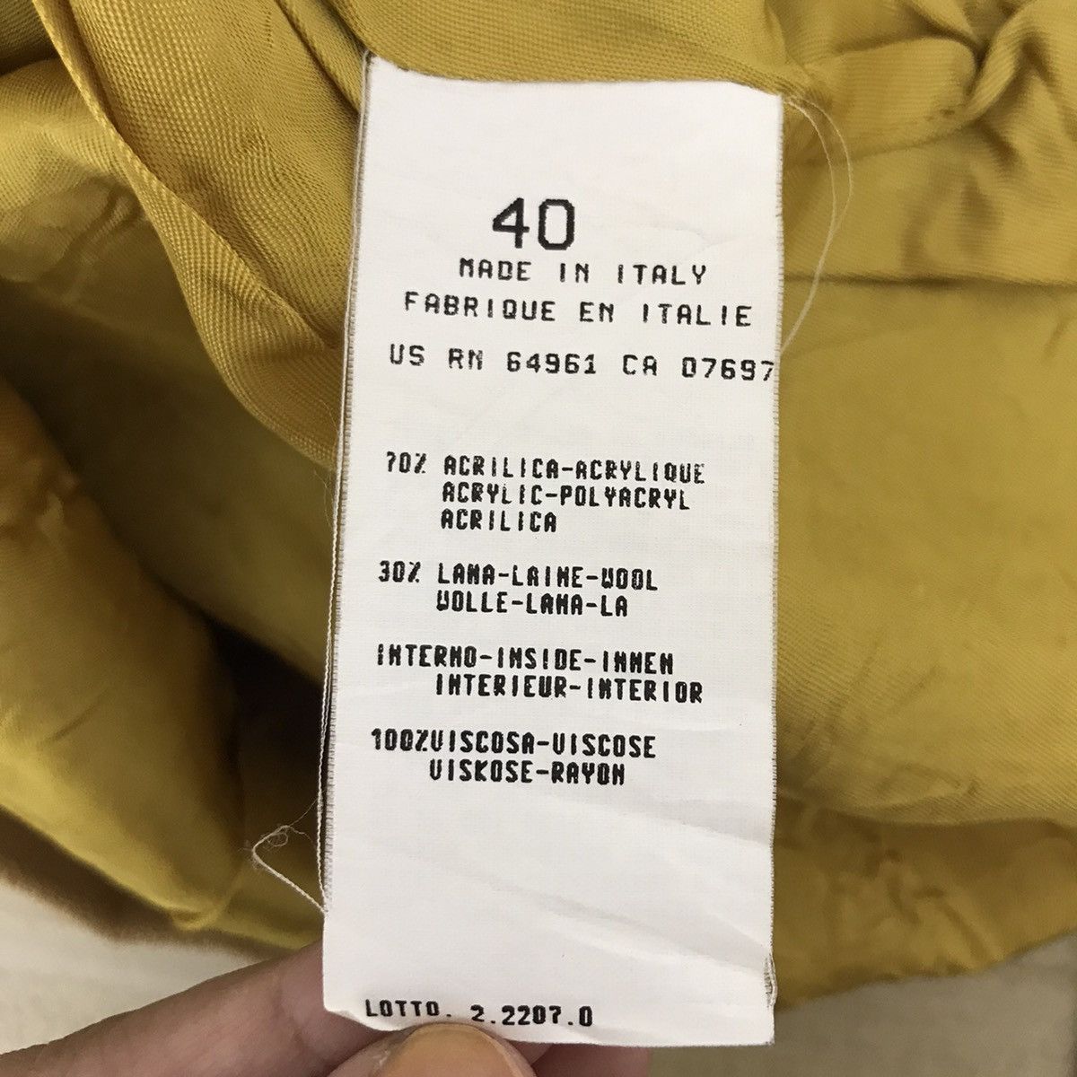 Benetton BENETTON Made in ITALY Four Pockets Formula One F1 Coat Size US XS / EU 42 / 0 - 4 Thumbnail