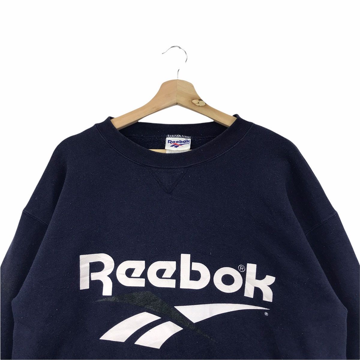 Reebok Vintage 90s REEBOK Big Print Sportswear Sport Sweatshirt Size US M / EU 48-50 / 2 - 2 Thumbnail