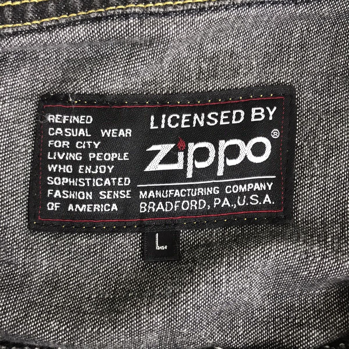 Zippo ZIPPO USA Japanese Brand Core Work Wear Jeans Jacket Size US L / EU 52-54 / 3 - 3 Thumbnail
