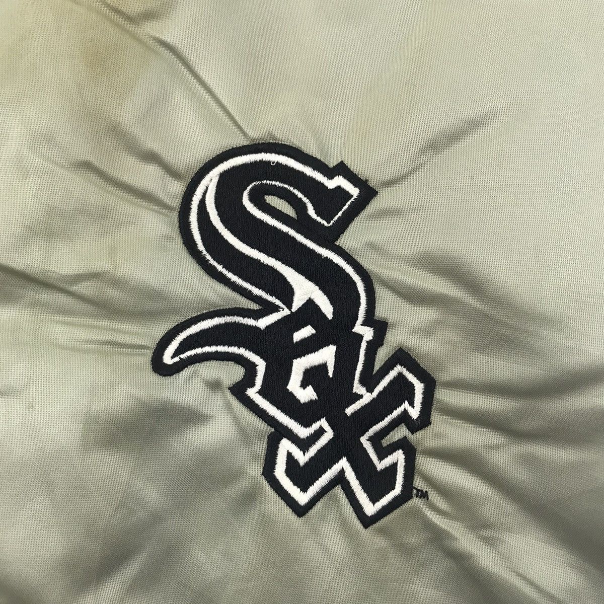 Delong Vintage 90s CHICAGO WHITE SOX DeLong Mlb Baseball Jacket Size US L / EU 52-54 / 3 - 3 Thumbnail