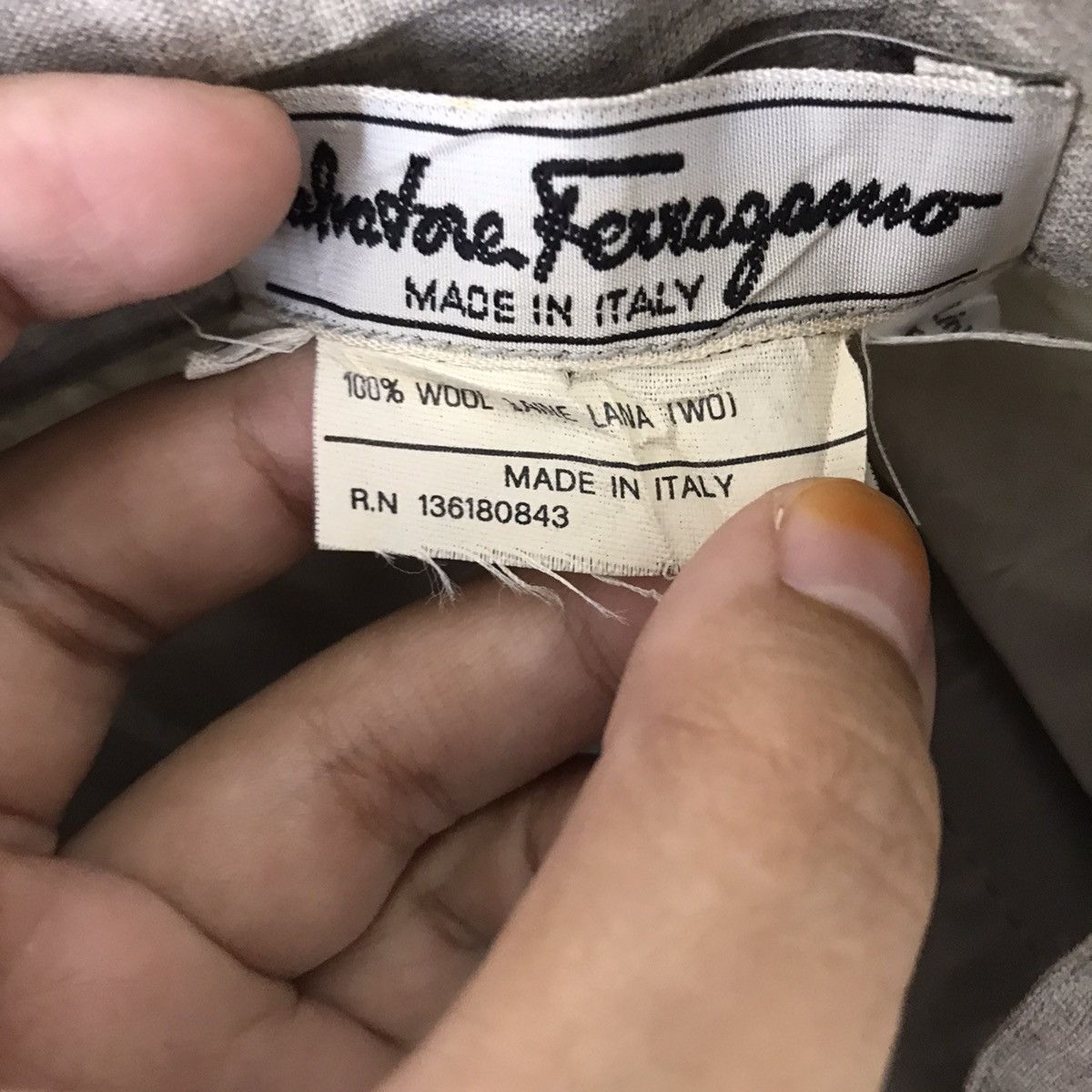 Salvatore Ferragamo SALVATORE FERRAGAMO ITALY Designer Baggy Webbing Rayon Size US 27 - 4 Thumbnail