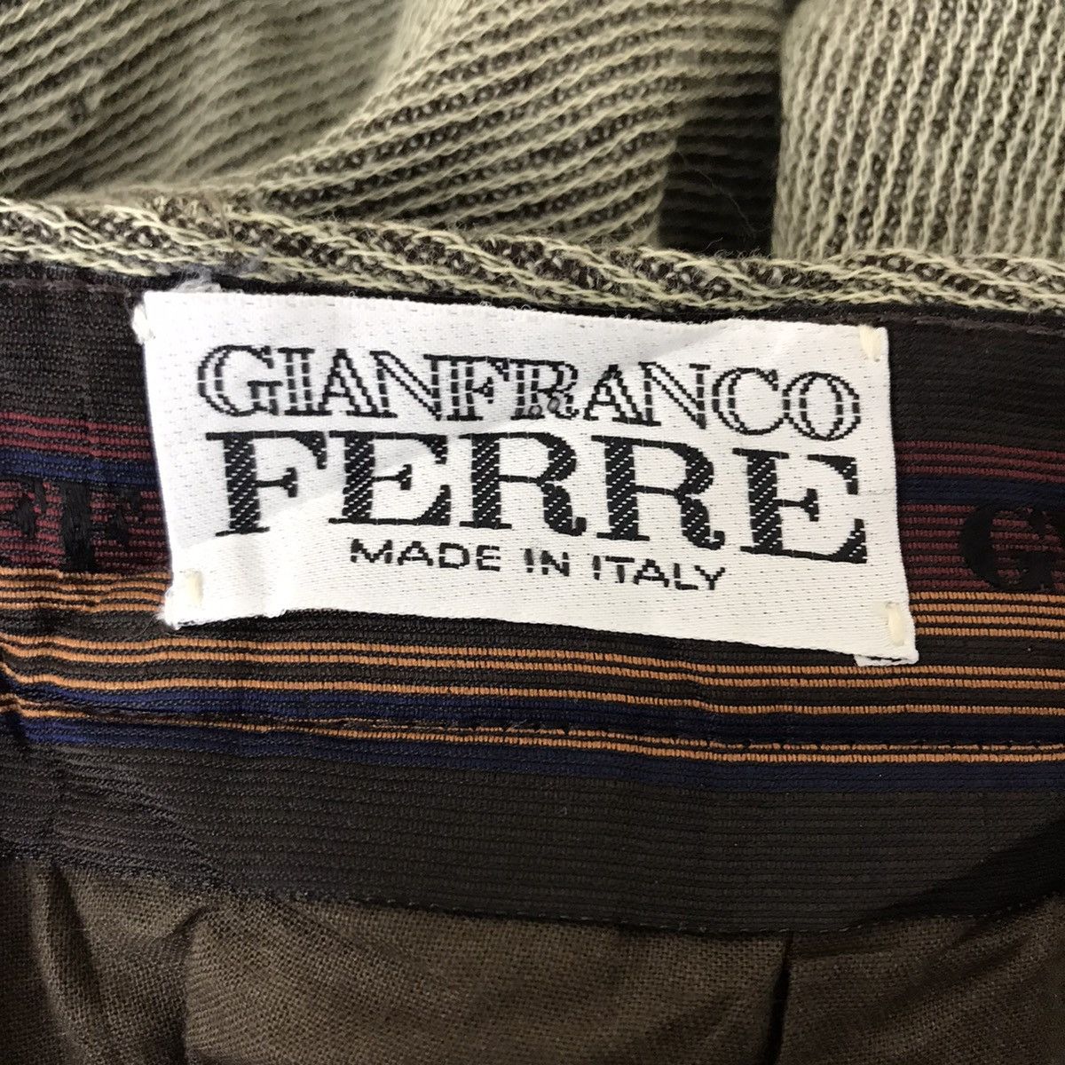 Gianfranco Ferre Vintage GIANFRANCO FERRE ITALY Designer Stripe Wool Trouser Size US 32 / EU 48 - 3 Thumbnail