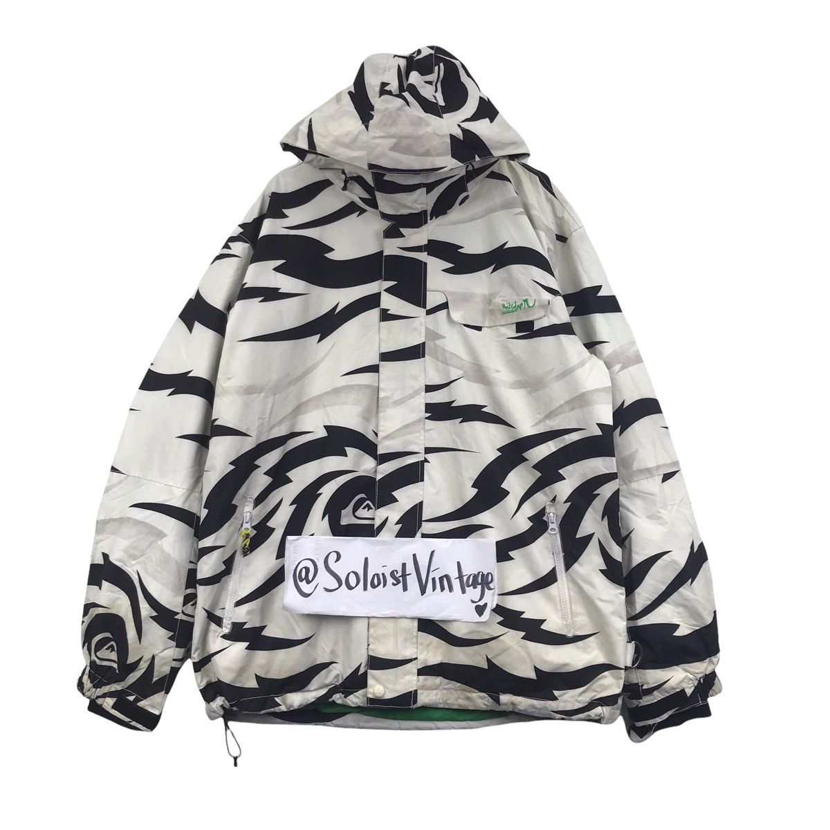 Quiksilver Vintage QUIKSILVER SURF Surfing Ski Bomber Hoodie Jacket Size US XL / EU 56 / 4 - 1 Thumbnail